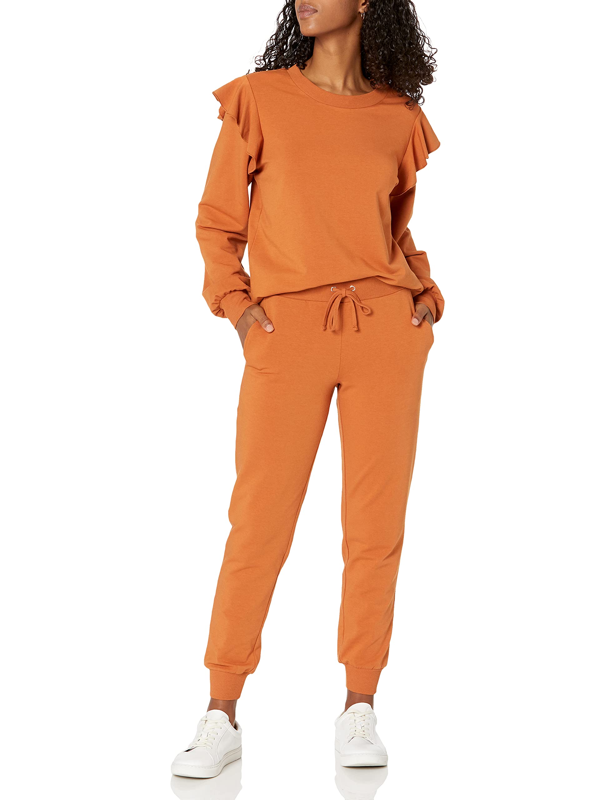 The Drop Women's Grace Supersoft Stretch Rib-Cuff Jogger Pants - Comfortable Lounge & Workout Pants for Yoga, Running, and Casual Wear