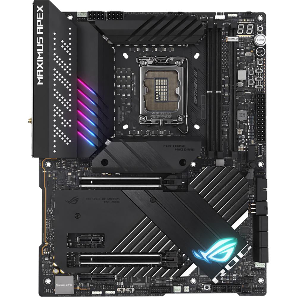 ASUS ROG MAXIMUS Z690 APEX Gaming Motherboard - Intel LGA 1700 Socket, DDR5, PCIe 5.0, WiFi 6E - Perfect for High-Performance PC Builds & Extreme Gaming Rigs