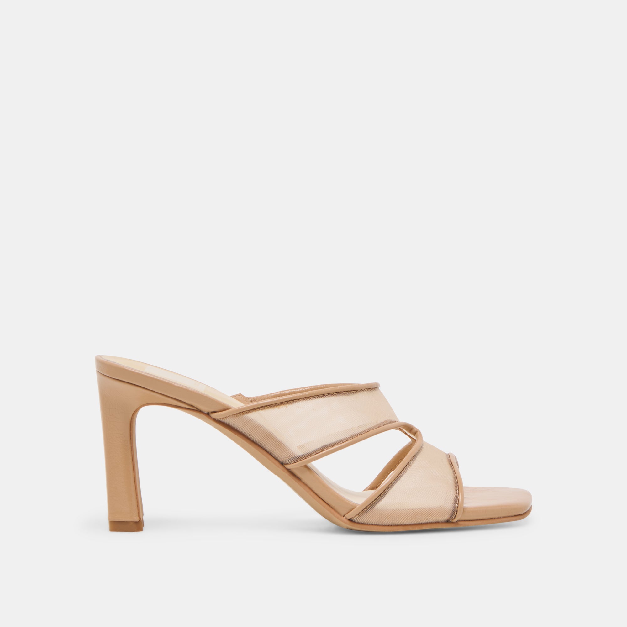 GITEL Women's Light Tan Mesh High Heels - Comfortable & Stylish Dress Shoes for Work, Party & Evening Events