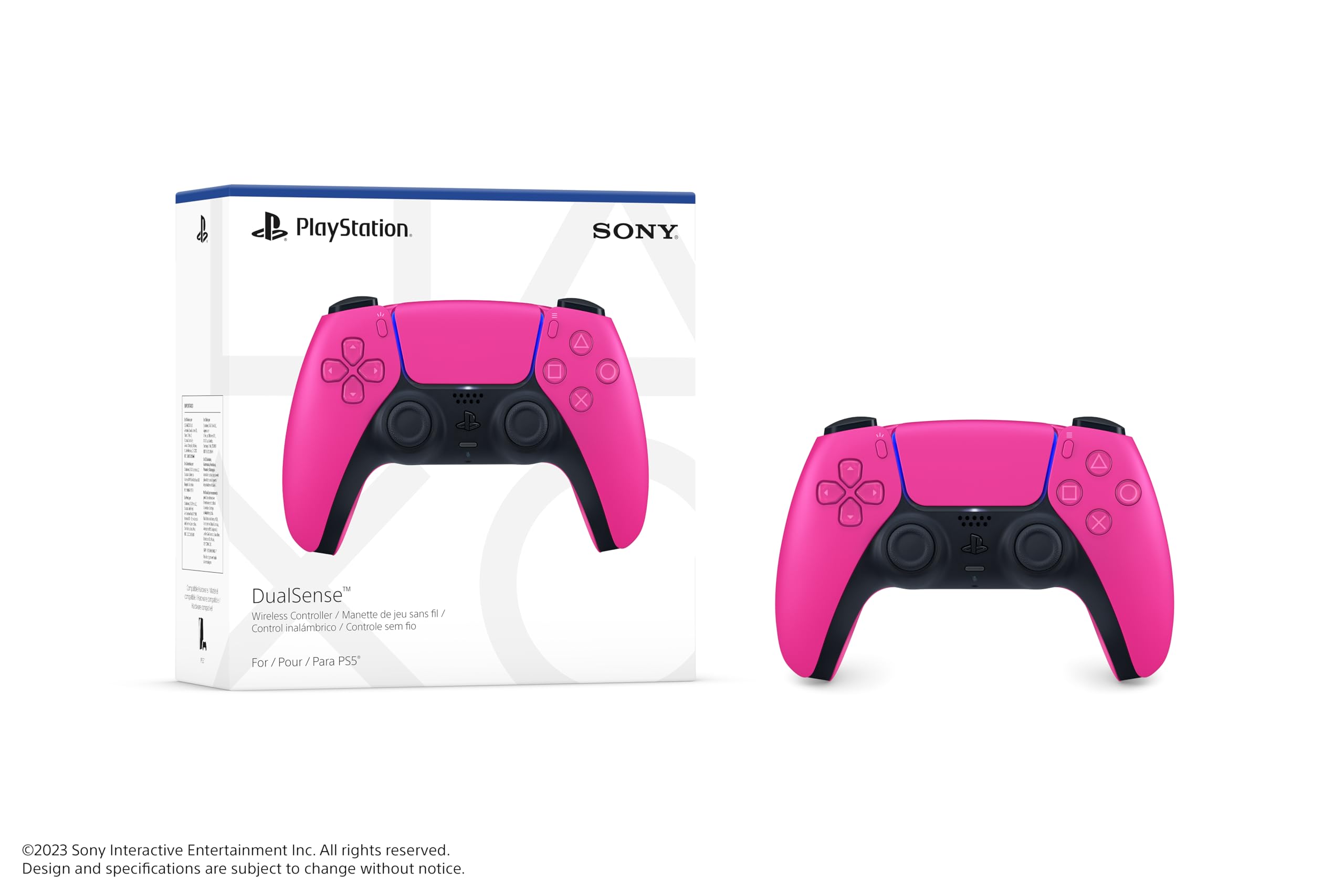 Sony PlayStation 5 DualSense Wireless Controller - Nova Pink (Renewed) | Wireless Gaming Controller for PS5 Console | Perfect for Gaming, Streaming & Multiplayer Sessions