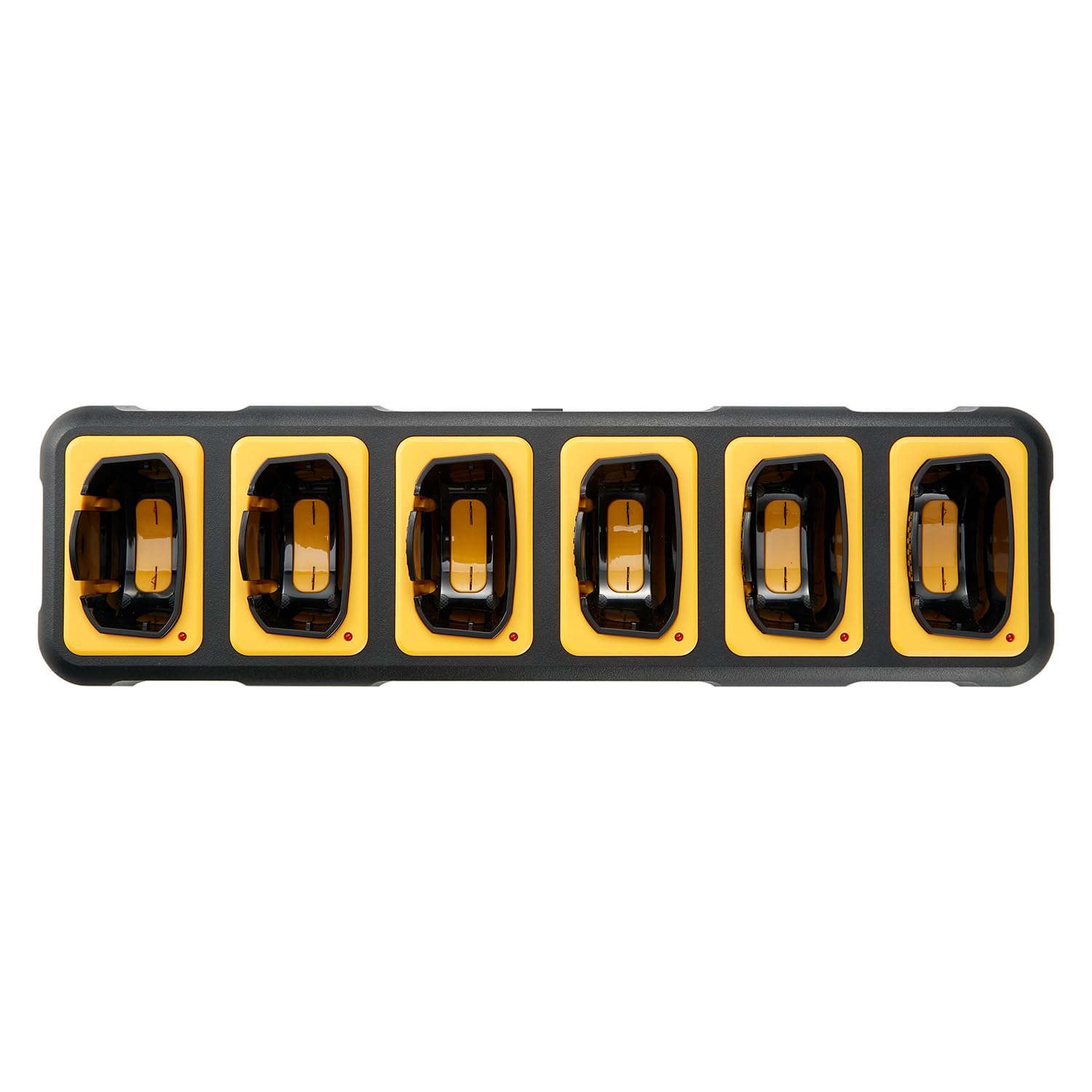 DEWALT DXFRS800 2 Watt Heavy Duty Walkie Talkies - Waterproof, Shock Resistant, Long Range & Rechargeable Two-Way Radio with VOX (6 Pack w/Gang Charger) - Ideal for Construction, Warehouse, Outdoor Adventures & Emergency Communication (DXFRS800-BCH6)