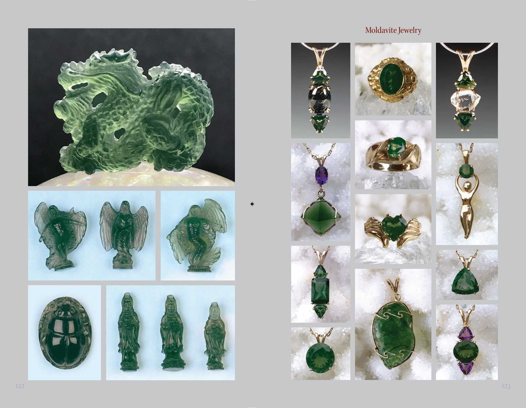 Authentic Moldavite Stone Book - Genuine Green Tektite Guide for Collectors & Crystal Healing - Perfect for Meditation, Jewelry Making & Spiritual Growth