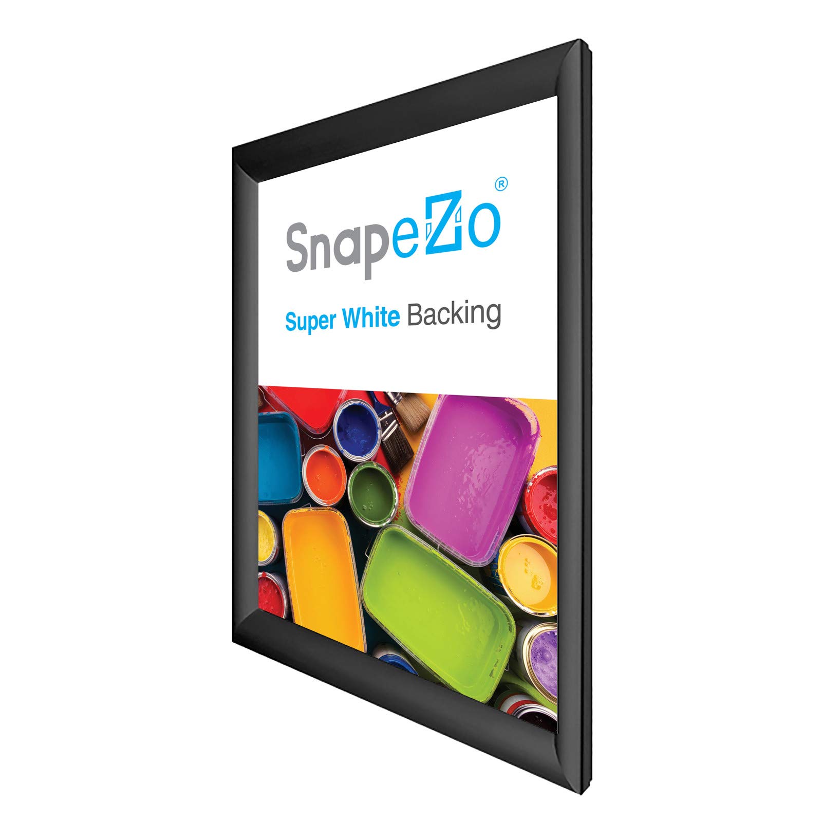 SnapeZo 29x40 Inches Black Aluminum Poster Frame - 1.2 Inch Front-Loading Snap Frame for Wall Mounting | Premium Series for Home, Office & Commercial Displays