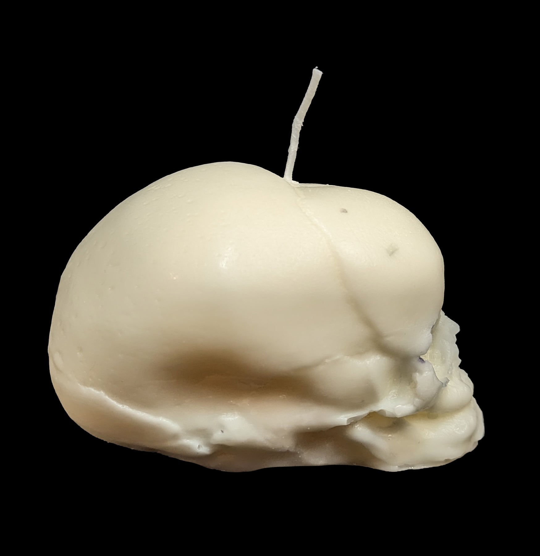 Fetal Skull Candle - Gothic Decor, Halloween Prop, Witchcraft Altar, Spooky Home Decor for Horror Theme Parties & Dark Aesthetic Rooms