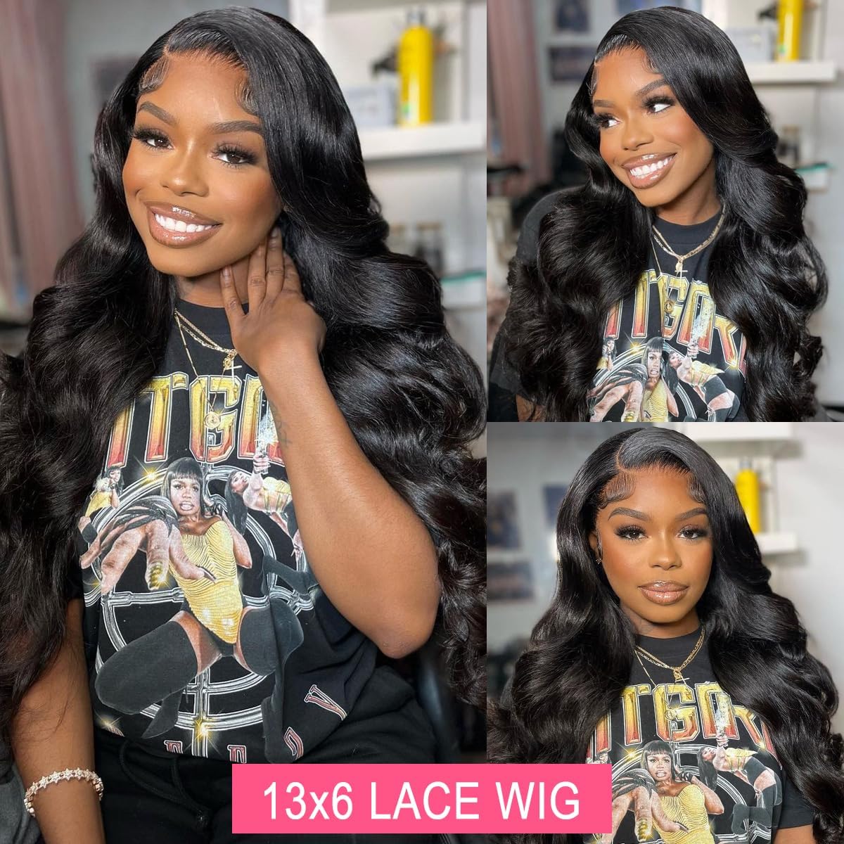 13x6 Body Wave Lace Front Wigs Human Hair - Brazilian Virgin Hair 28 Inch HD Lace Frontal Wigs for Women with Pre-Plucked Hairline & Baby Hair | Perfect for Daily Wear, Parties & Special Occasions