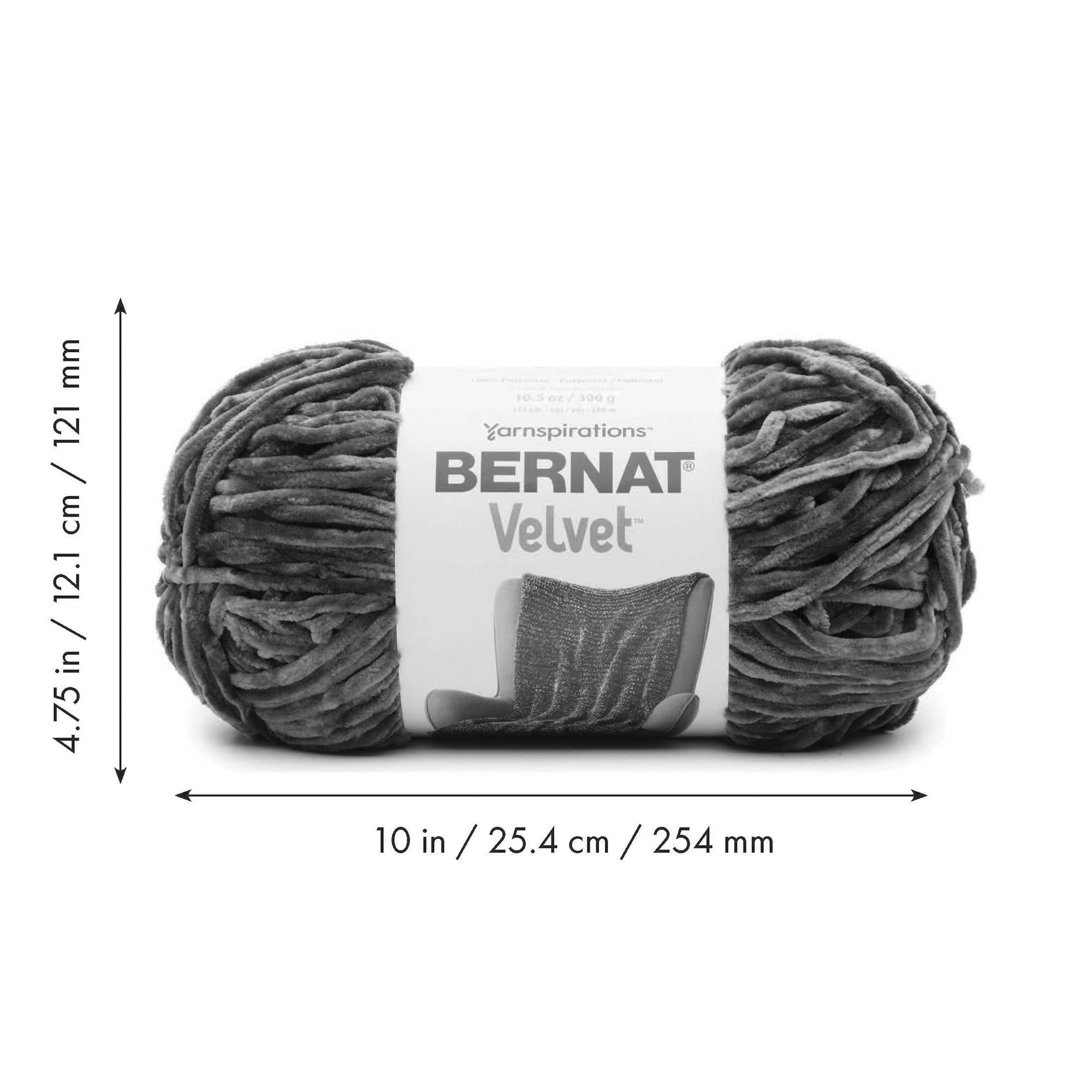 Bernat Velvet Golden Moss Yarn - 2 Pack (300g/10.5oz Each) - Super Soft Polyester Bulky Yarn (Size 5) - 315 Yards per Skein - Perfect for Knitting & Crochet Projects Like Blankets, Scarves, and Home Decor
