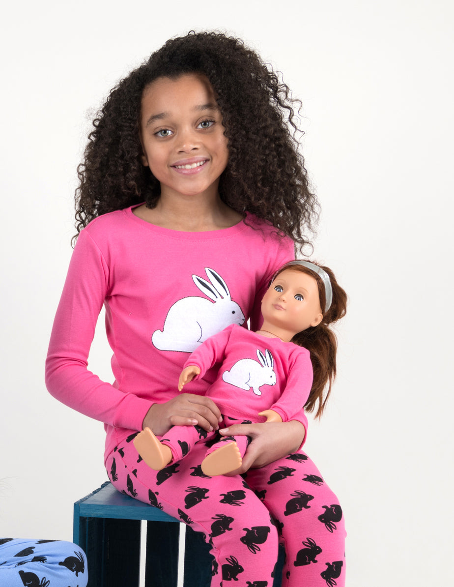 Bunny Rabbit Matching Family Pajama Set - Soft Cotton Sleepwear for Women, Men & Kids - Cute Easter Bunny PJS for Family Photos & Cozy Nights