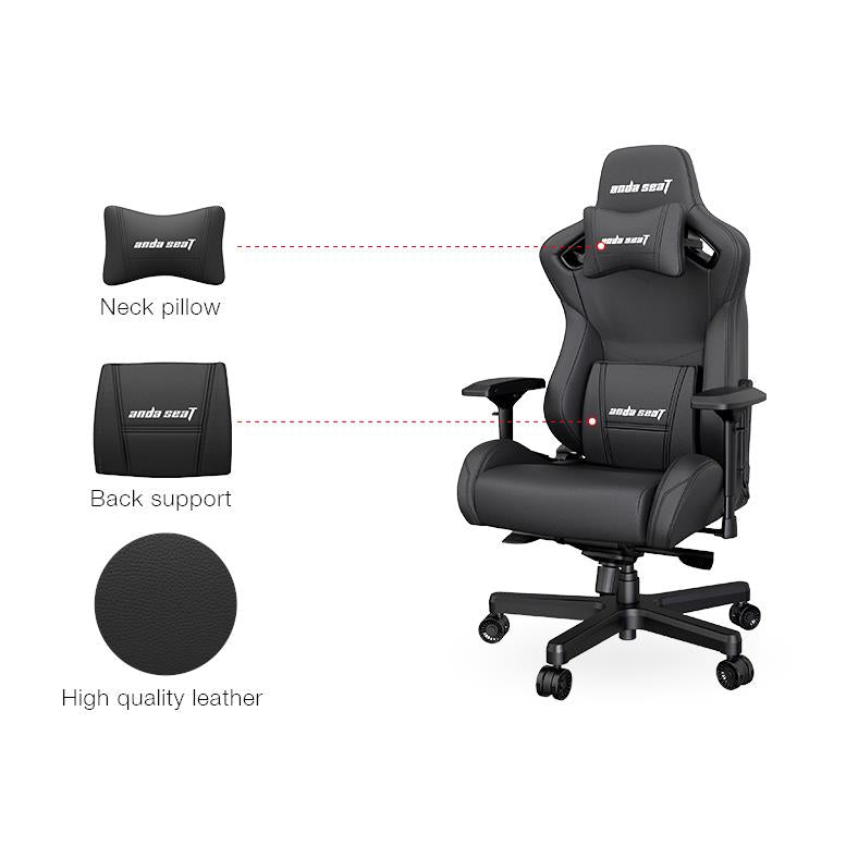 Anda Seat XL Lumbar Support Pillow for Office Chair - Premium Ergonomic Back Cushion (Maroon) | Comfort for Long Hours Sitting at Work, Gaming & Home Office