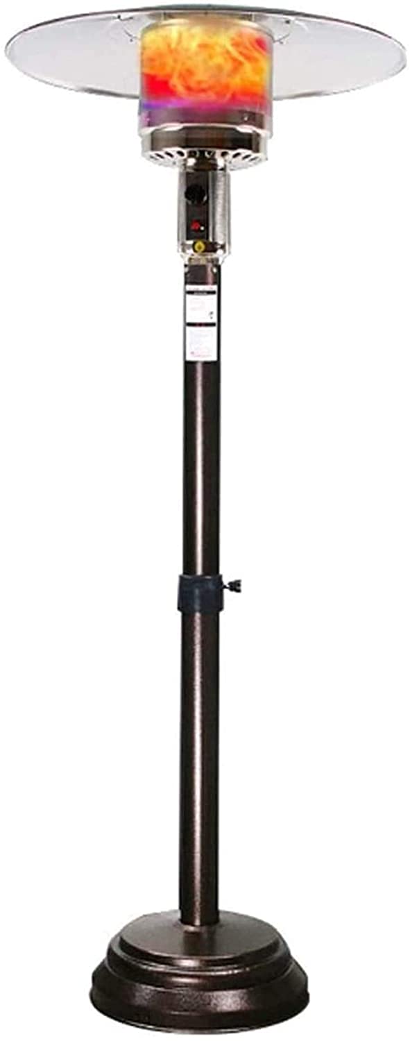 LIUCHUNYANSH Commercial Outdoor Gas Patio Heater with Tip-Over Protection & Push Button Ignition - Liftable Umbrella Heater for Restaurants, Backyards, and Outdoor Events