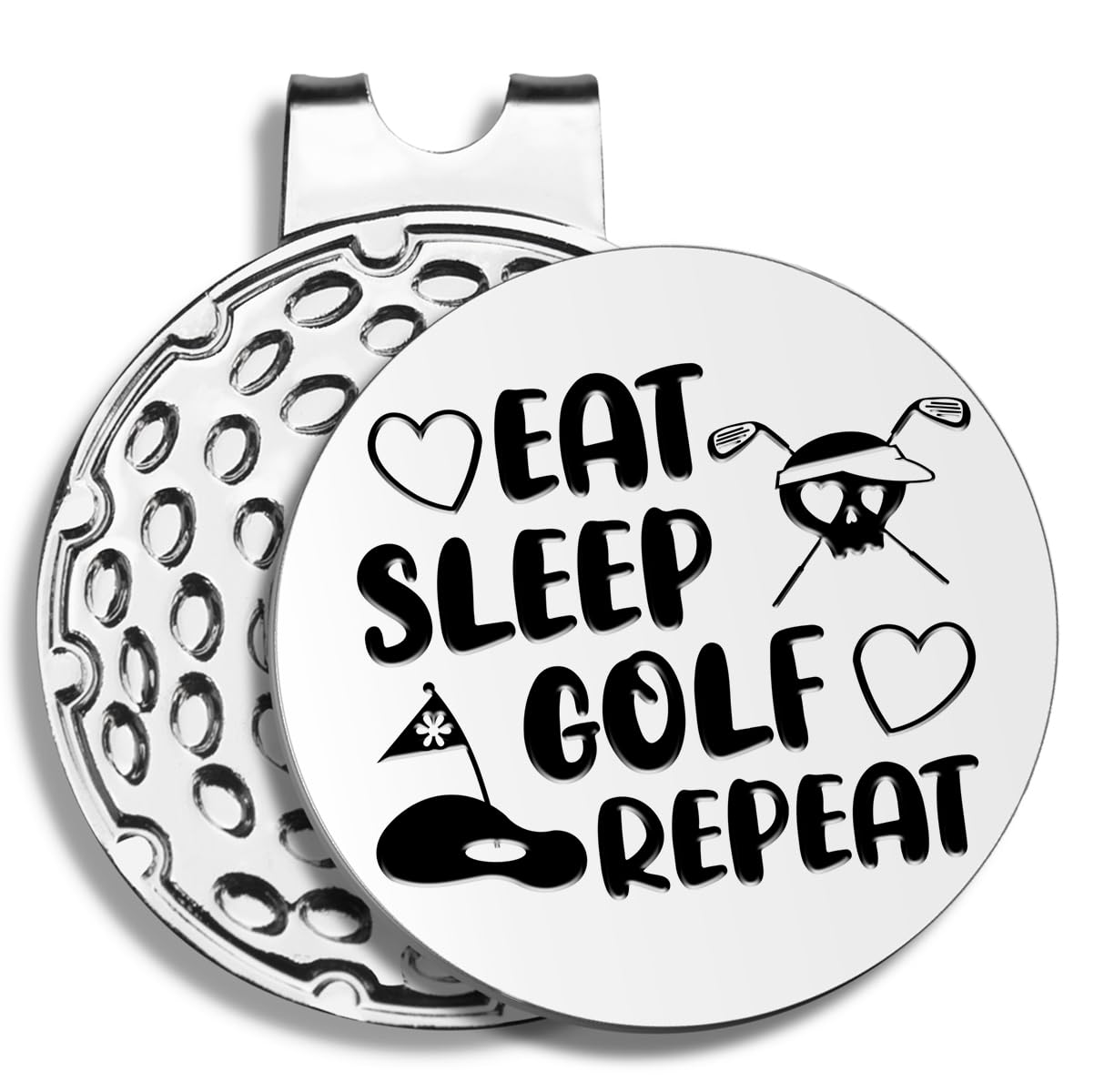 Funny Golf Ball Markers with Hat Clip - Unique Golf Gifts for Men, Dad, Husband & Grandpa - Perfect for Birthdays, Retirement & Golf Lovers - Great for Course Play & Golf Tournaments