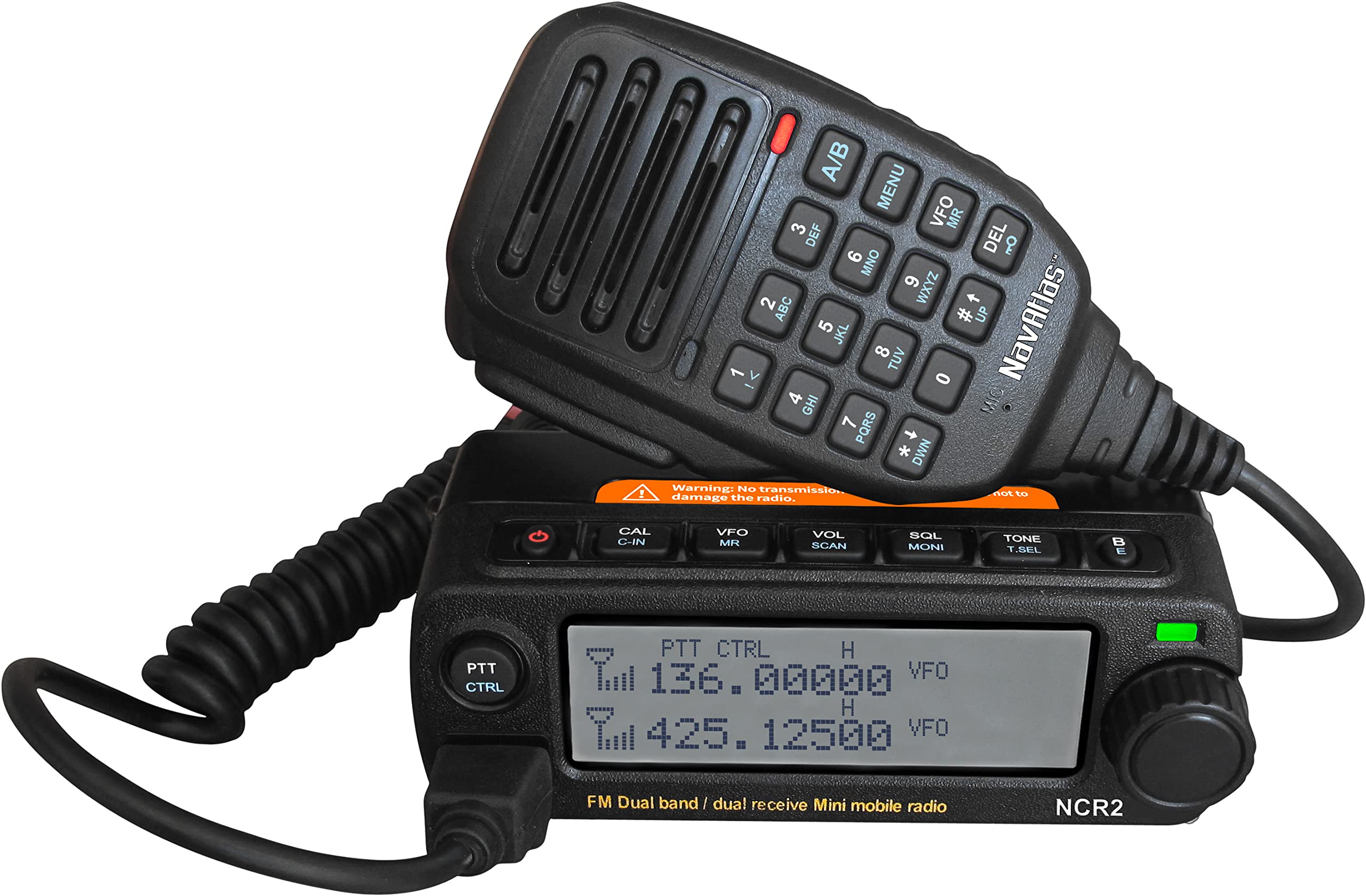 NCR2 Dual-Band Car Radio for UTVs - 2 Way Communication for Off-Roading, Camping & Emergency Use