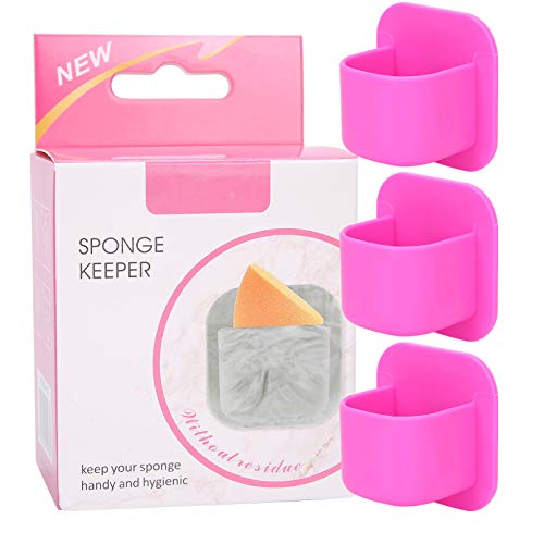 3Pcs Silicone Makeup Sponge Holder & Drying Rack - Storage Stand for Blenders, Powder Puffs & Cosmetic Sponges | Perfect for Vanity Organizer & Travel Makeup Kit Accessories