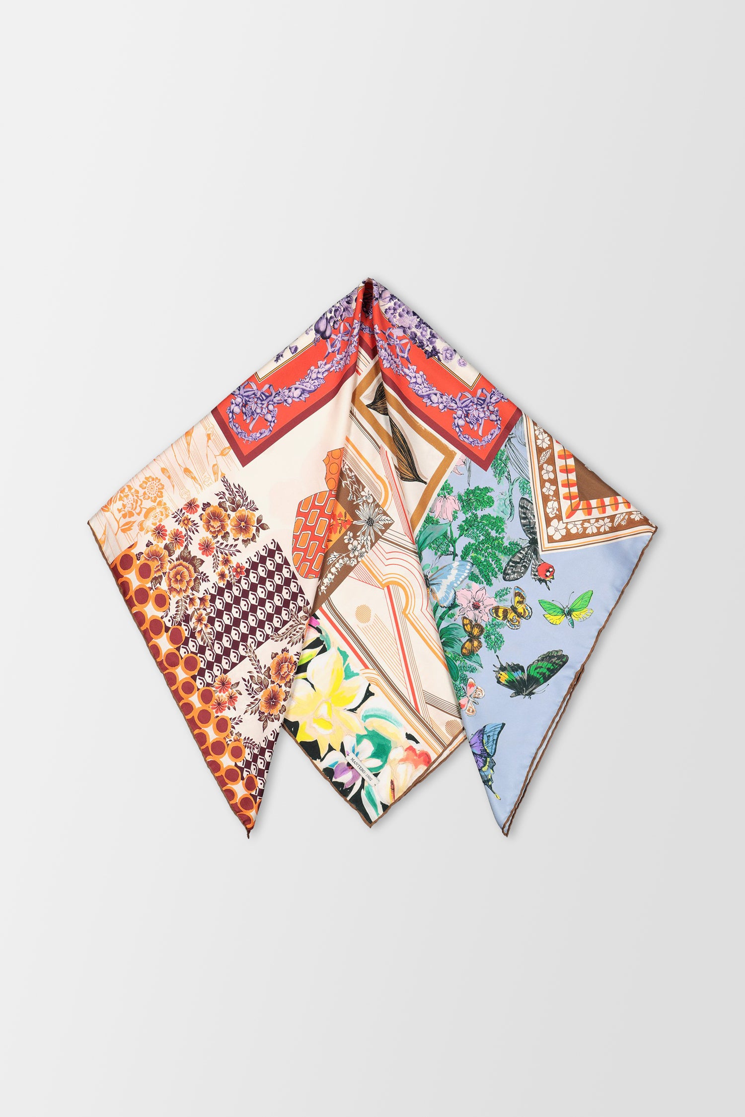 Mantero Multicolor Patchy Matchy 2 - Stylish Women's Scarf for Fall & Winter Fashion | Perfect for Office, Travel & Special Occasions