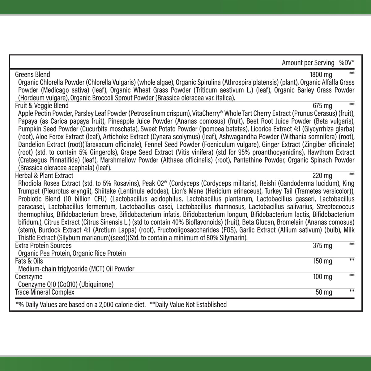 Prodigy Smart Greens Superfood Powder - Organic Greens Blend with Probiotics, Chlorella, Fruits & Vegetables for Digestive Health & Bloating Relief - Smoothie & Drink Mix for Gut Health - Perfect for Post-Workout Recovery & Daily Wellness Boost