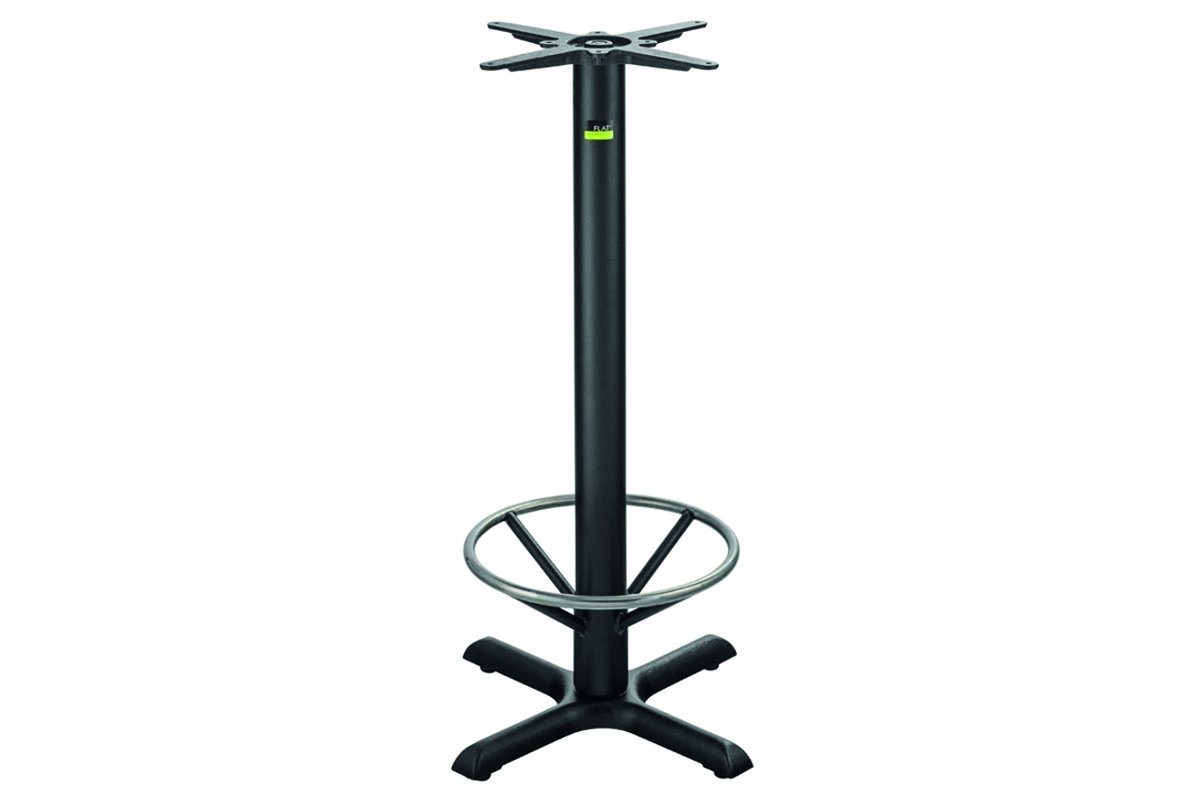 KX22 Kirribilli 56 Inch Modern Dry Bar Table Base with Foot Ring - Perfect for Home Bars, Restaurants, and Outdoor Entertaining Spaces
