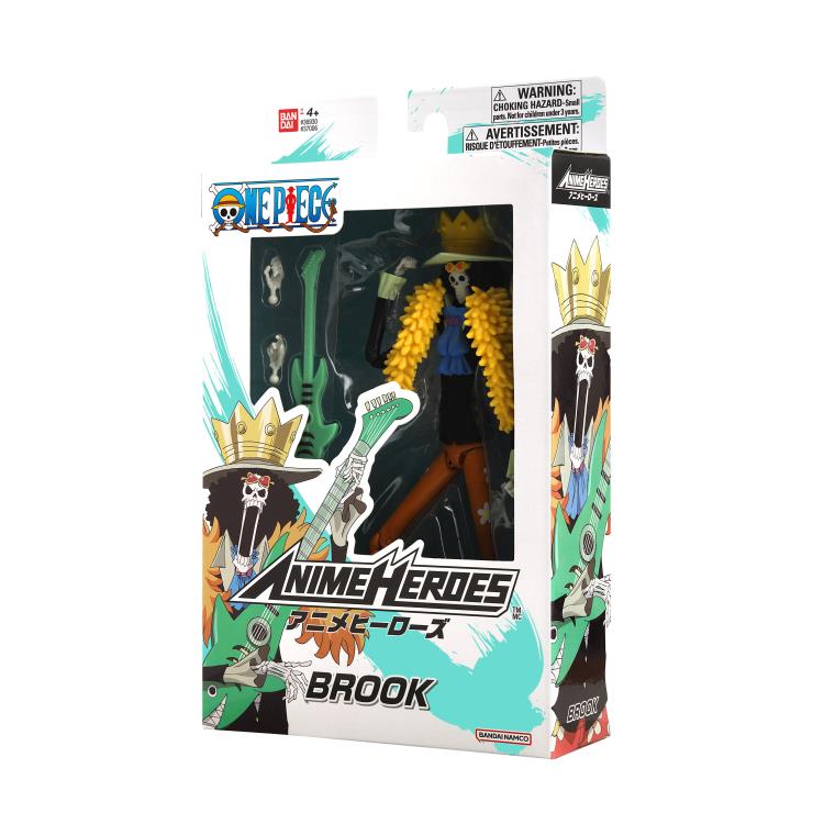 One Piece Anime Heroes Brook Action Figure - Official Licensed Collectible for Fans & Gift Ideas | Perfect for Display, Cosplay, and Anime Merchandise Collections