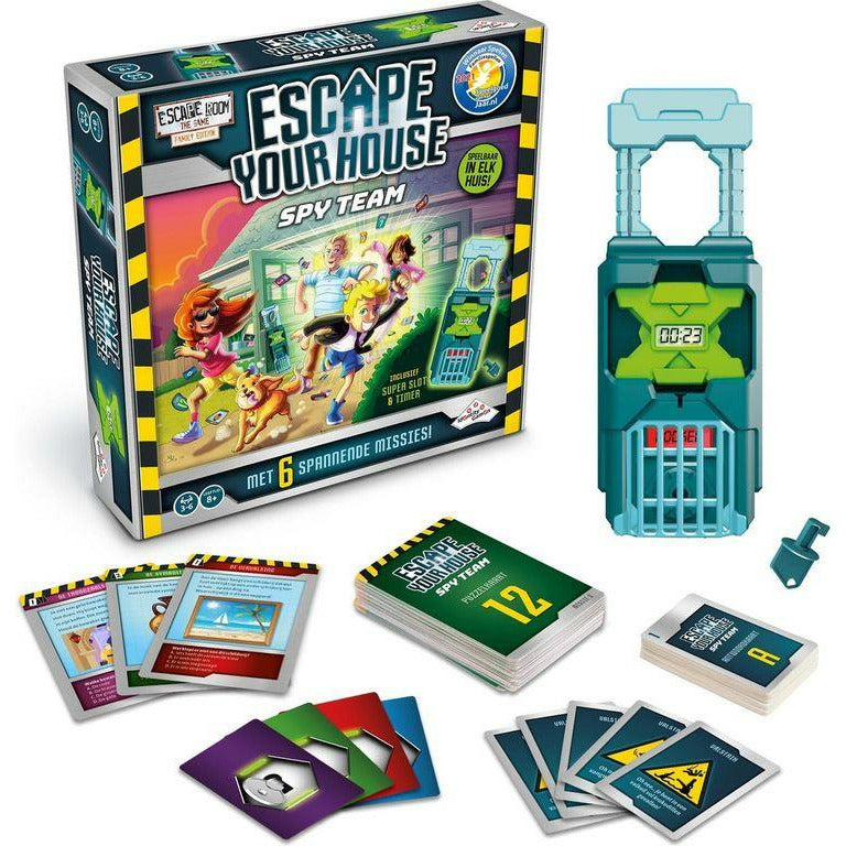 Spy Team Escape Room Game - Fun Family Board Game for Kids & Adults | Perfect for Parties, Team Building & Family Game Nights