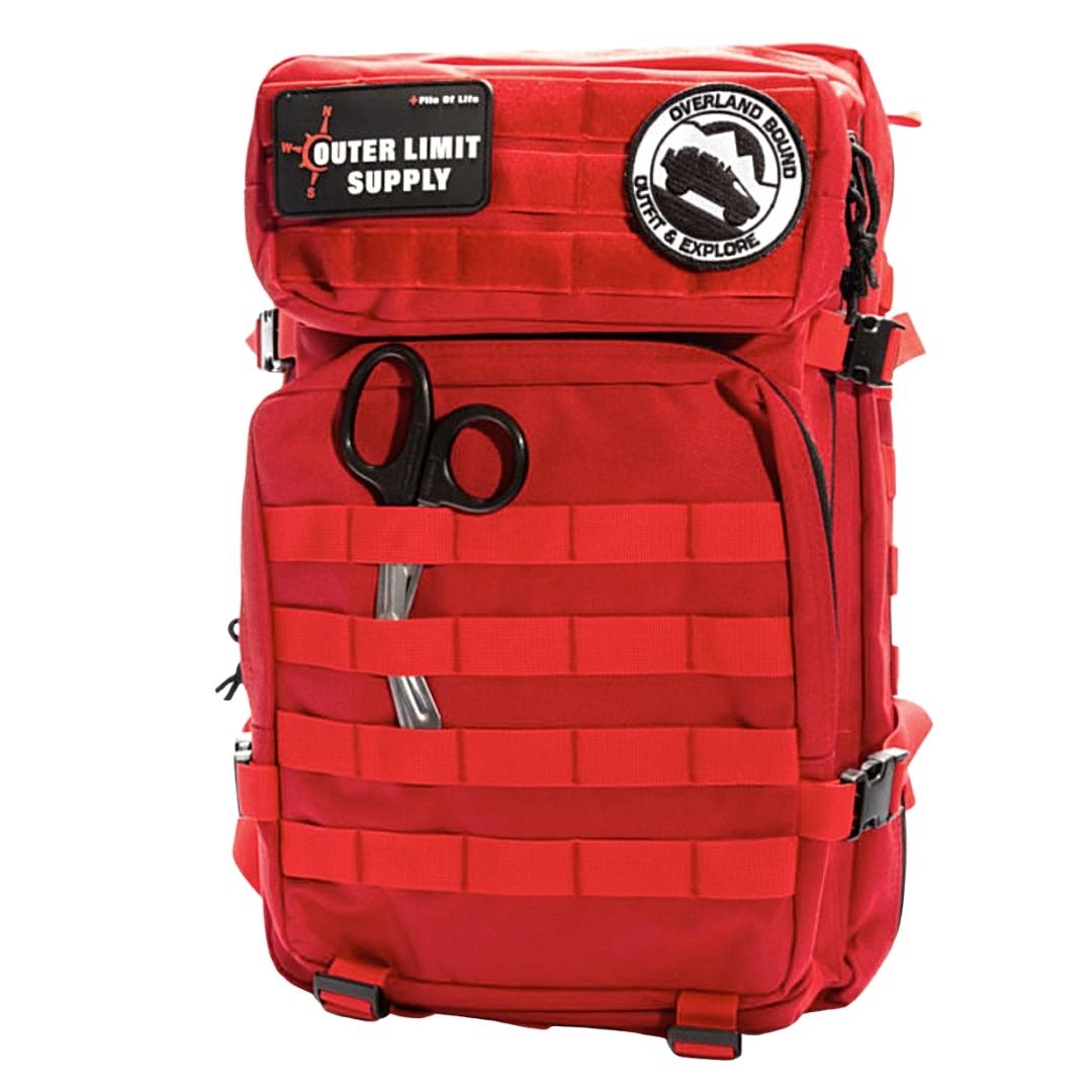 Overland Bound 3-in-1 First Aid Kit for Camping, Hiking & Emergency Preparedness – Compact Survival Medical Supplies for Outdoor Adventures