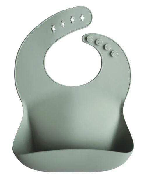 Mushie Silicone Baby Bib - Soft, Waterproof & Easy Clean Feeding Bib for Infants & Toddlers - Perfect for Mealtime, Snacks & Messy Play