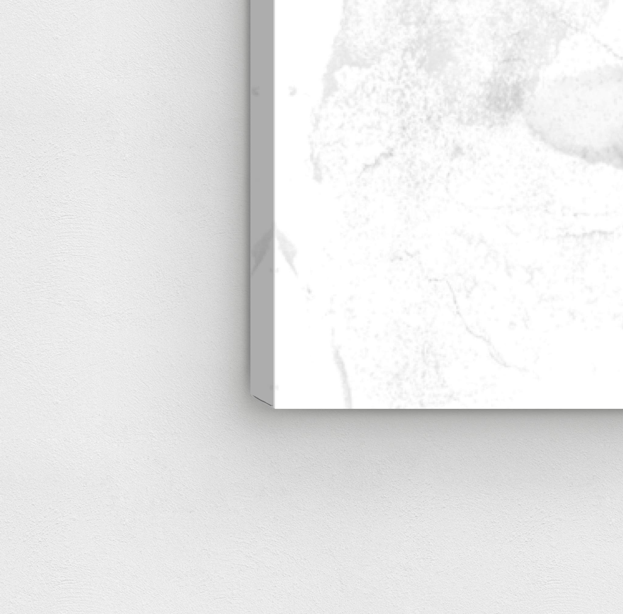 Oliver Gal Artist Co. 'Shave Brush' Bathroom Wall Art Canvas Print - 24x24 Inch Brown & White Home Decor for Modern Bathrooms, Powder Rooms & Spa Retreats
