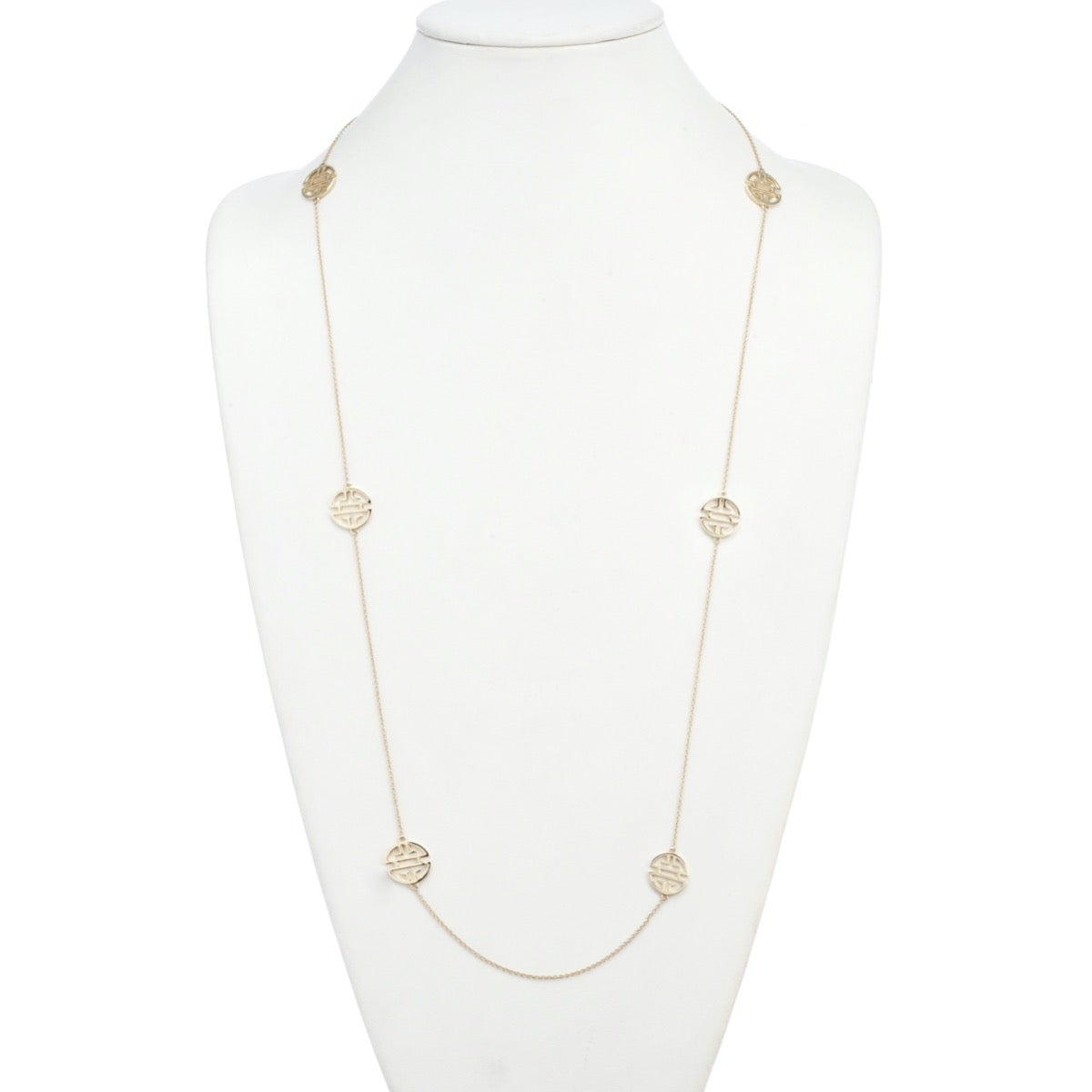 Elegant 6-Station Gold Longevity Necklace for Women - Perfect for Gifts, Weddings & Special Occasions
