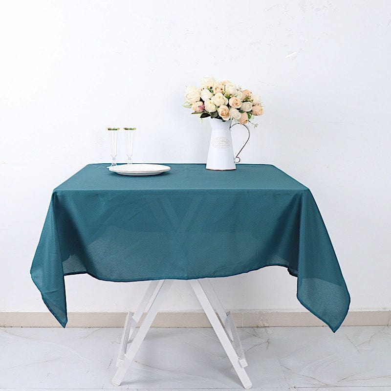54 x 54 Inch Premium Polyester Square Tablecloth - Waterproof & Wrinkle-Resistant - Perfect for Dining Tables, Parties, and Special Events