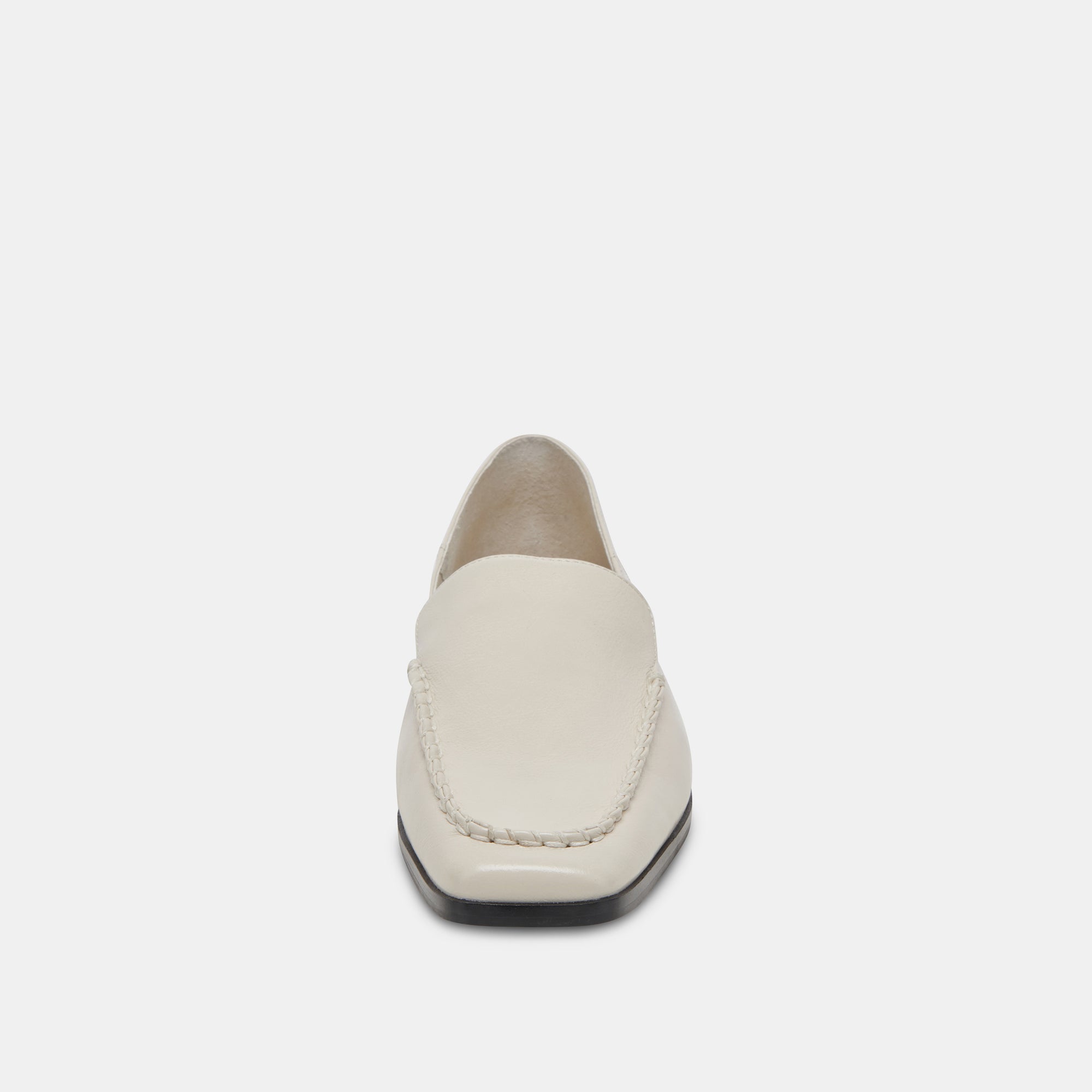 BENY FLATS IVORY CRINKLE PATENT LEATHER POINTED TOE WOMEN'S SHOES - Elegant Office Work & Party Dress Pumps for Professional Women