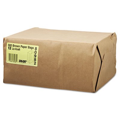 Eco-Friendly General Grocery Paper Bags - Bulk Kraft Shopping Bags GK12 for Supermarkets, Farmers Markets & Retail Stores | Perfect for Groceries, Takeout & Gift Packaging