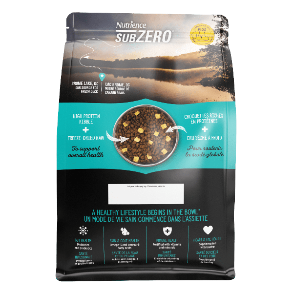 Nutrience SubZero Duck & Pear Limited Ingredient Dry Cat Food - Grain-Free, High-Protein for Sensitive Stomach - Perfect for Indoor & Outdoor Cats