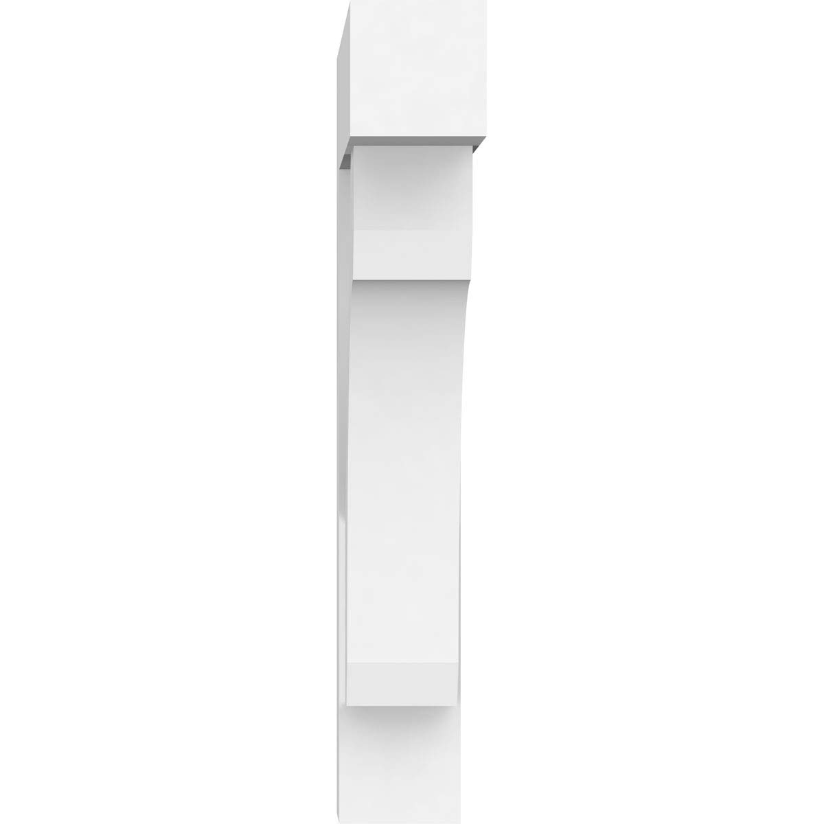 Ekena Millwork BKTP05X24X32LEC05 Standard Legacy Architectural Grade PVC Brackets with Block Ends - 5