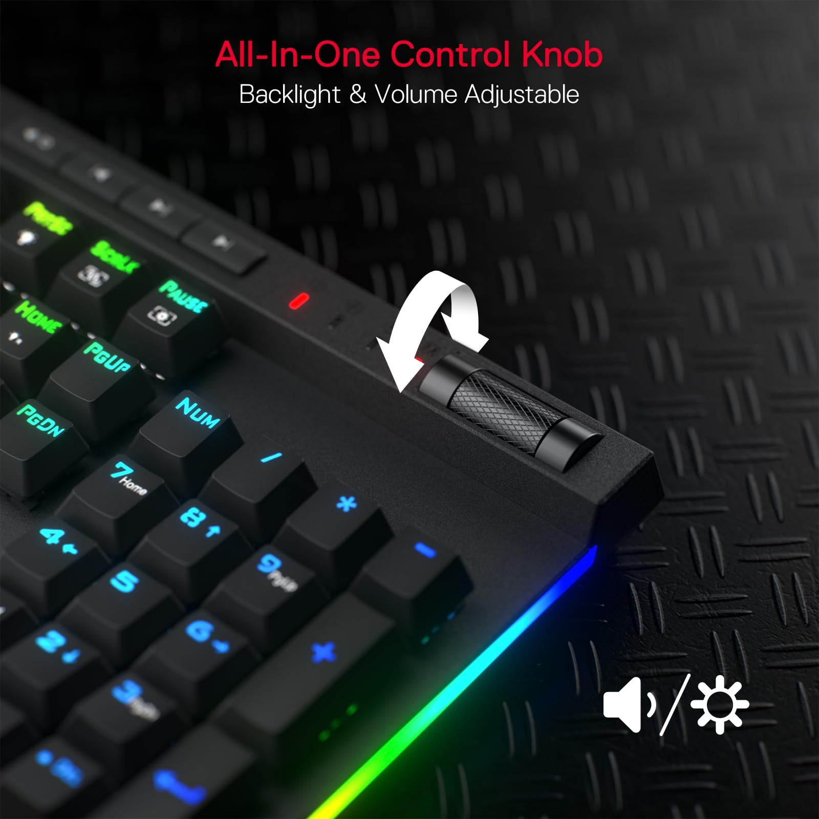 Redragon K580 PRO Wireless RGB Gaming Keyboard - 3-Mode 104-Key Hot-Swap Mechanical Keyboard with Linear Red Switches, Dedicated Media Controls & Onboard Macro Recording | Perfect for PC Gaming, Office Work & Streaming Setups