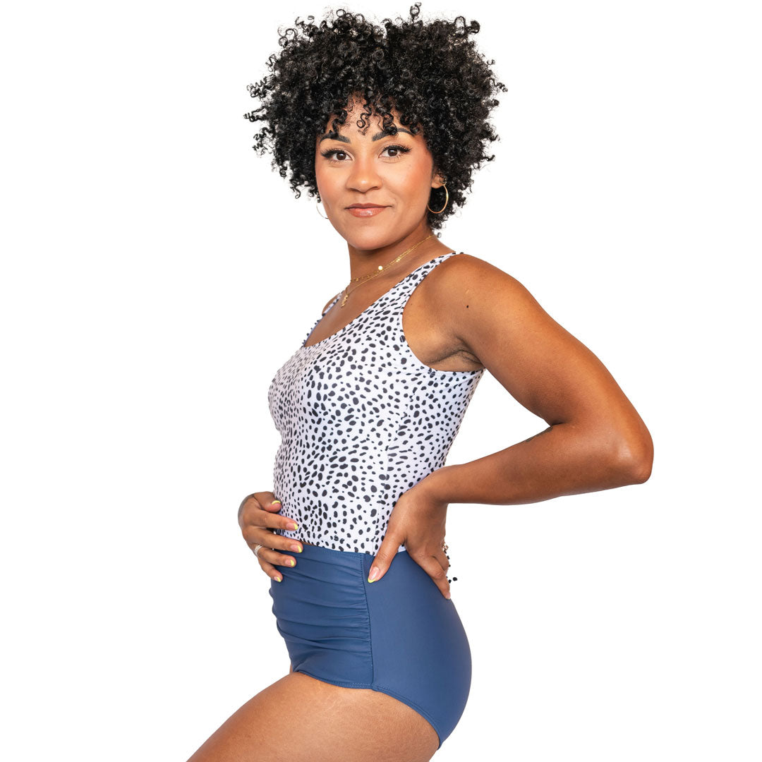 High Waist Ruched Swim Bottoms for Women - Sexy Tummy Control Bathing Suit Bottoms - Perfect for Beach, Pool, and Vacation