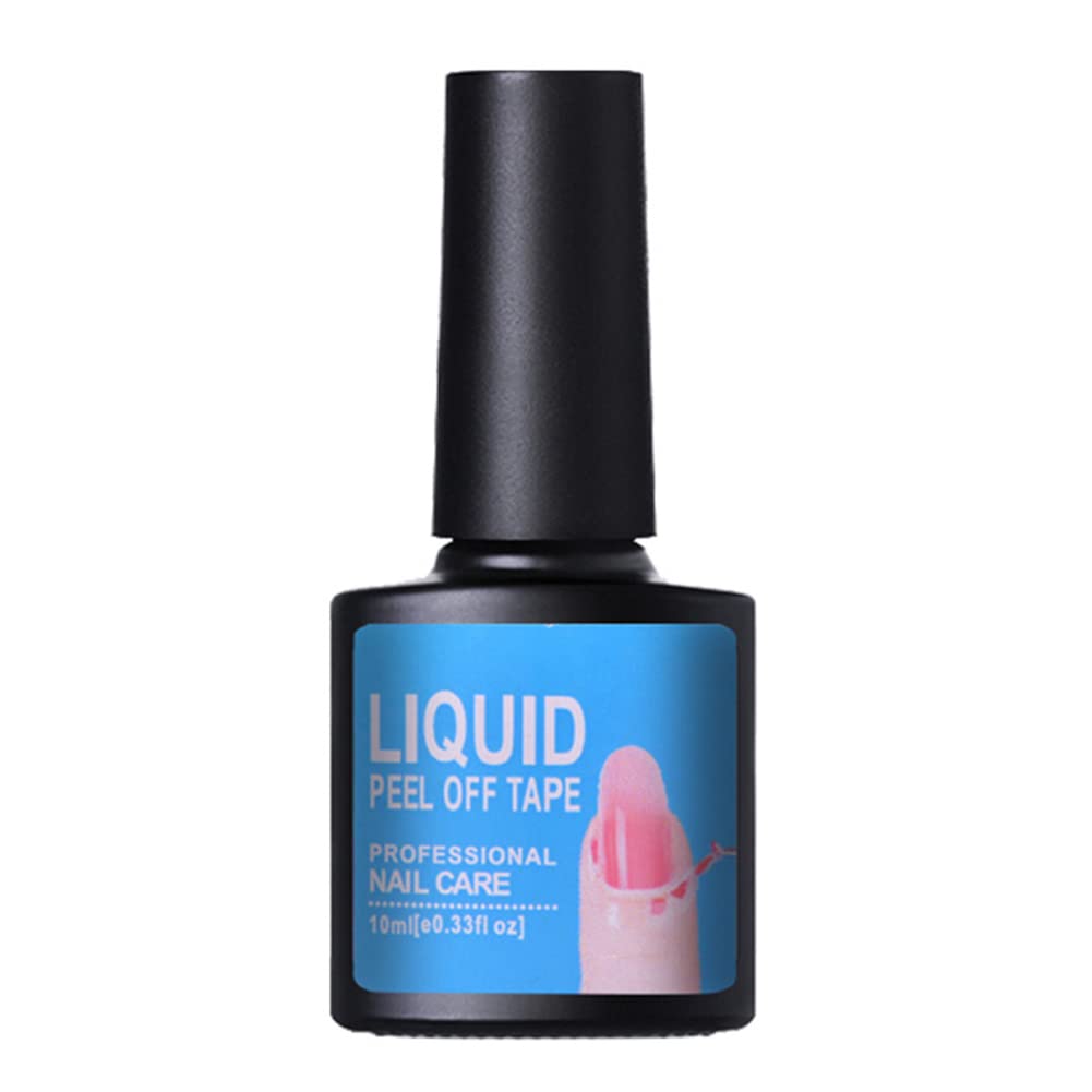 Peel Off Liquid Nail Tape - 10ml Latex Nail Polish Guard for Anti-Spill & Cuticle Protection | Women's Nail Care Barrier for Manicures, Pedicures & DIY Nail Art at Home