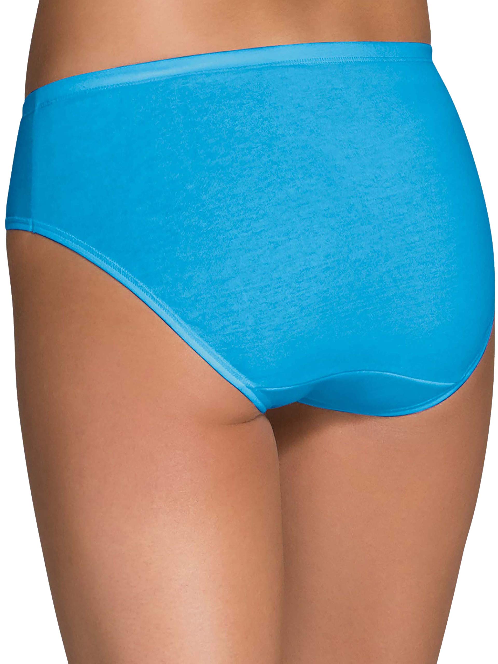 Fruit of the Loom Women's 6 Pack Cotton Hipster Underwear with Comfortable Covered Waistband - Soft Everyday Panties for Work, Lounge & Sleep
