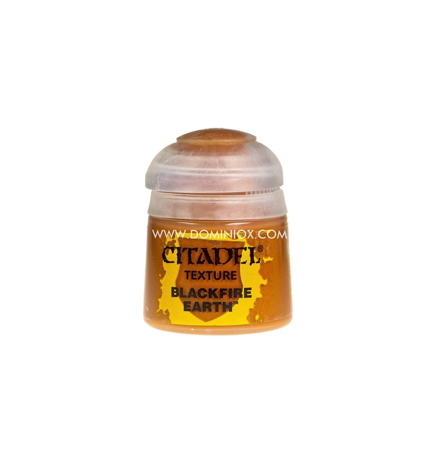 Games Workshop Citadel Texture Paint - Blackfire Earth for Miniature Bases & Terrain - Perfect for Warhammer & Tabletop Gaming Scenes
