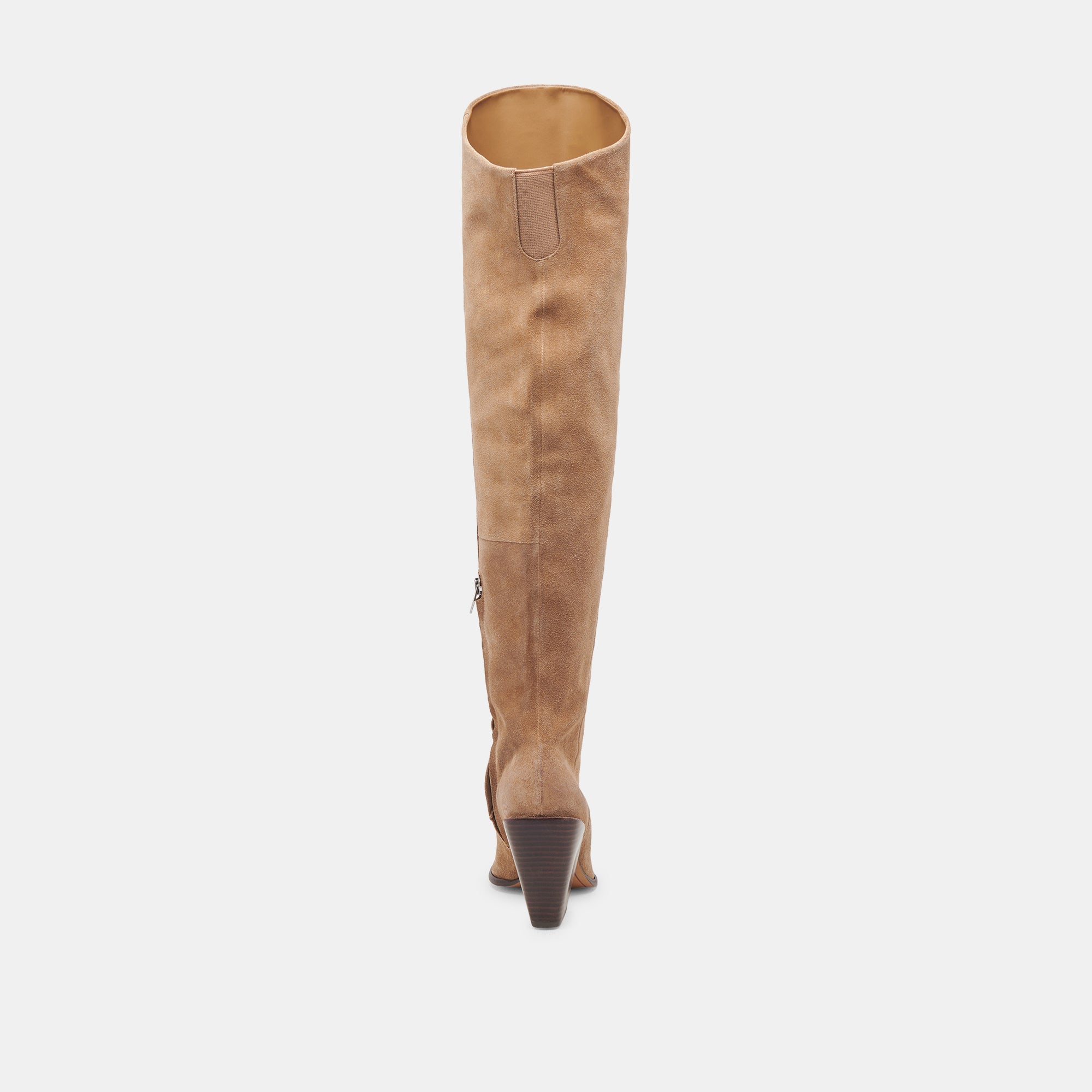 Lupin Wide Calf Boots in Mushroom Suede – Comfortable & Stylish Ankle Boots for Women – Perfect for Casual Outfits, Work, and Fall/Winter Fashion