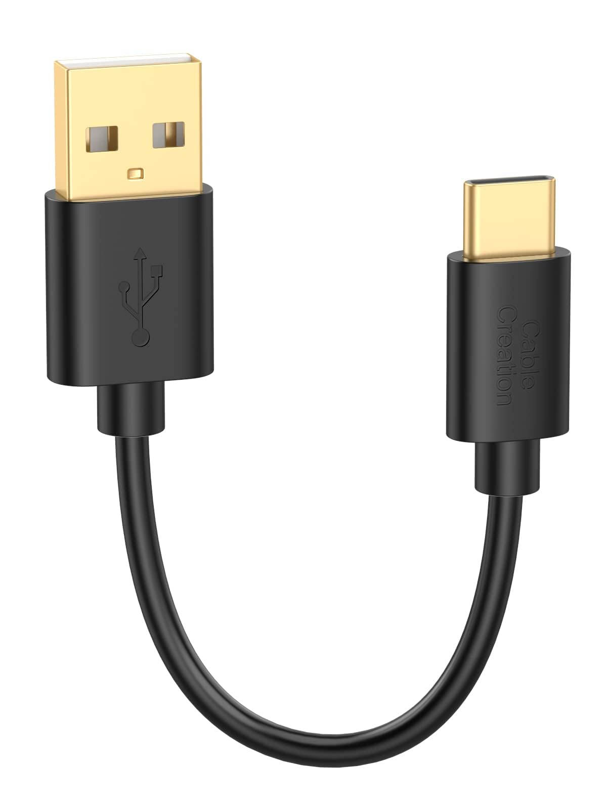 CableCreation 6-Inch USB C to USB A Fast Charging Cable - High-Speed Data Sync & Quick Charge for Power Banks, Galaxy S23, iPhone 15/16, iPad Pro/Mini, Android Phones, PS5 Controller - Perfect for Travel, Home & Office Charging