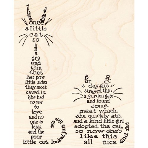 Custom Cat Adoption Poem Rubber Stamp - Personalized Pet Keepsake for Adoption Certificates, Scrapbooking & DIY Crafts