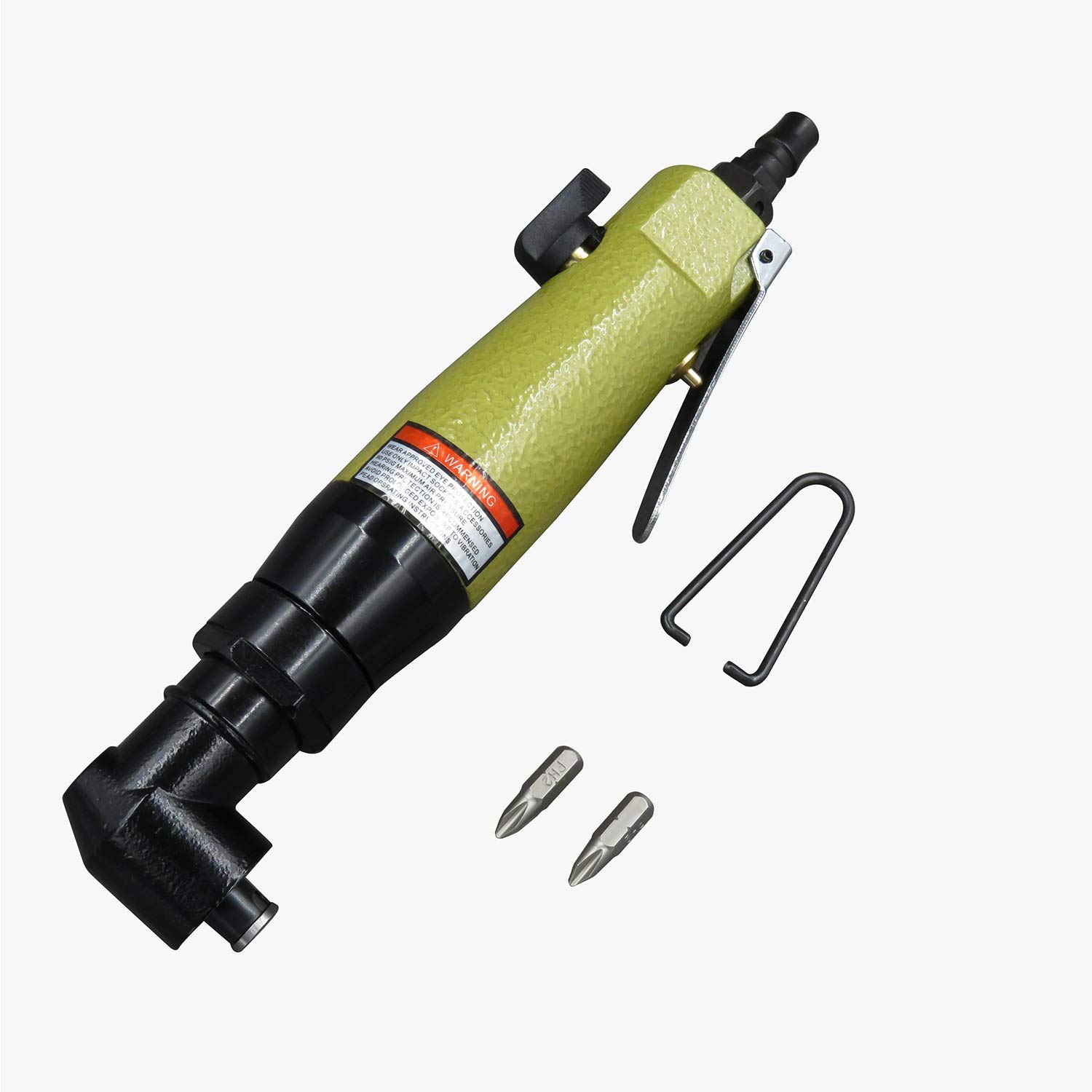 90 Degree Right Angle Pneumatic Screwdriver - Industrial Grade Elbow Wind Batch Sanding Tools for Resin | Punch Tool Set for Woodworking, Metalworking & DIY Projects