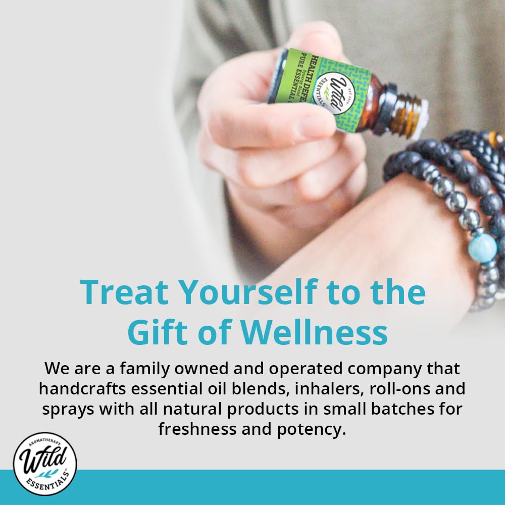 Wild Essentials 100% Pure Lemon Essential Oil 2-Pack (10ml Each) - Therapeutic Grade, Energizing & Uplifting Aromatherapy Oil for Diffusers, Massage & DIY Cleaning Products