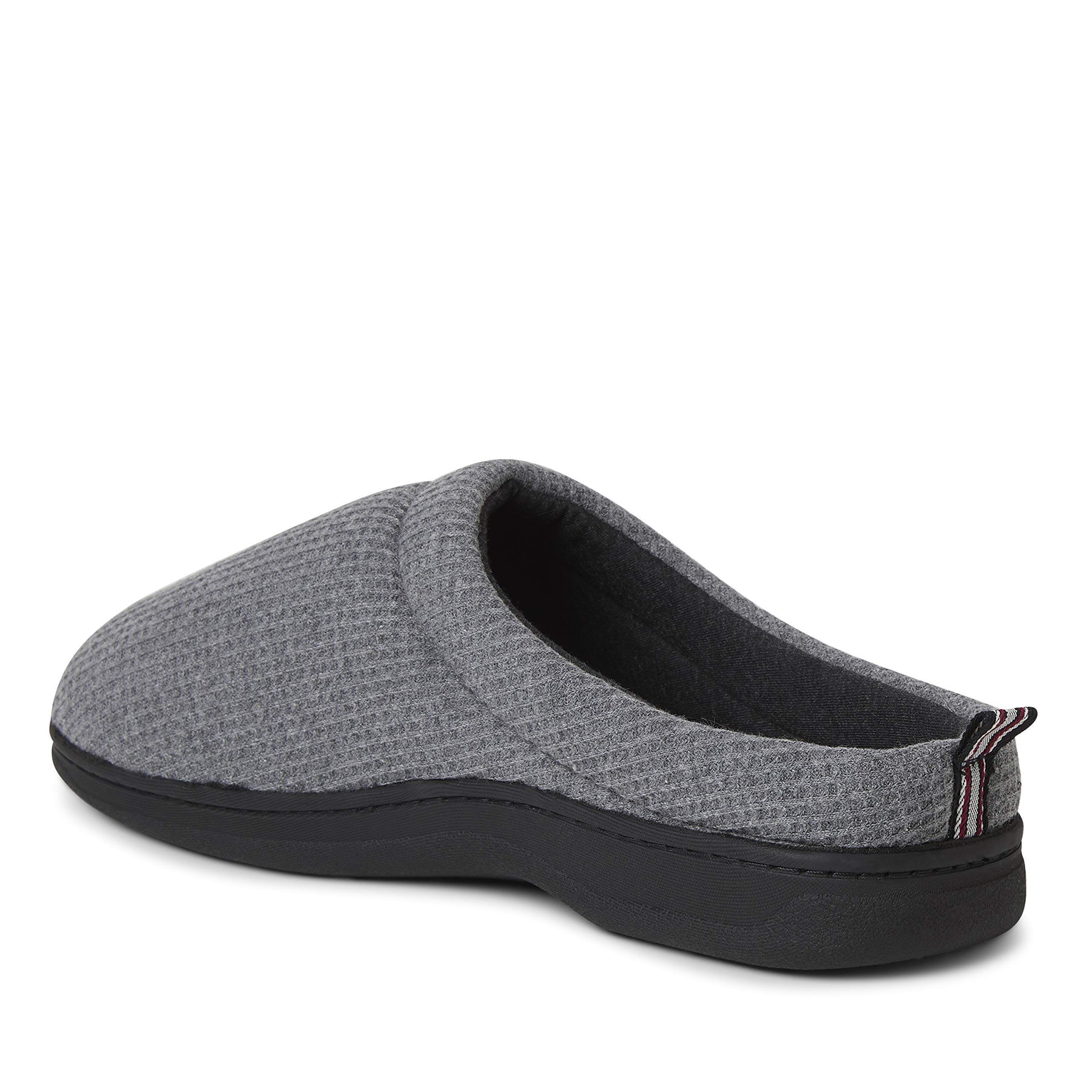 Dearfoams Women's Nathan Waffle Knit Clog Slippers - Soft Indoor/Outdoor House Shoes for Comfort & Support - Perfect for Home, Garden & Quick Errands