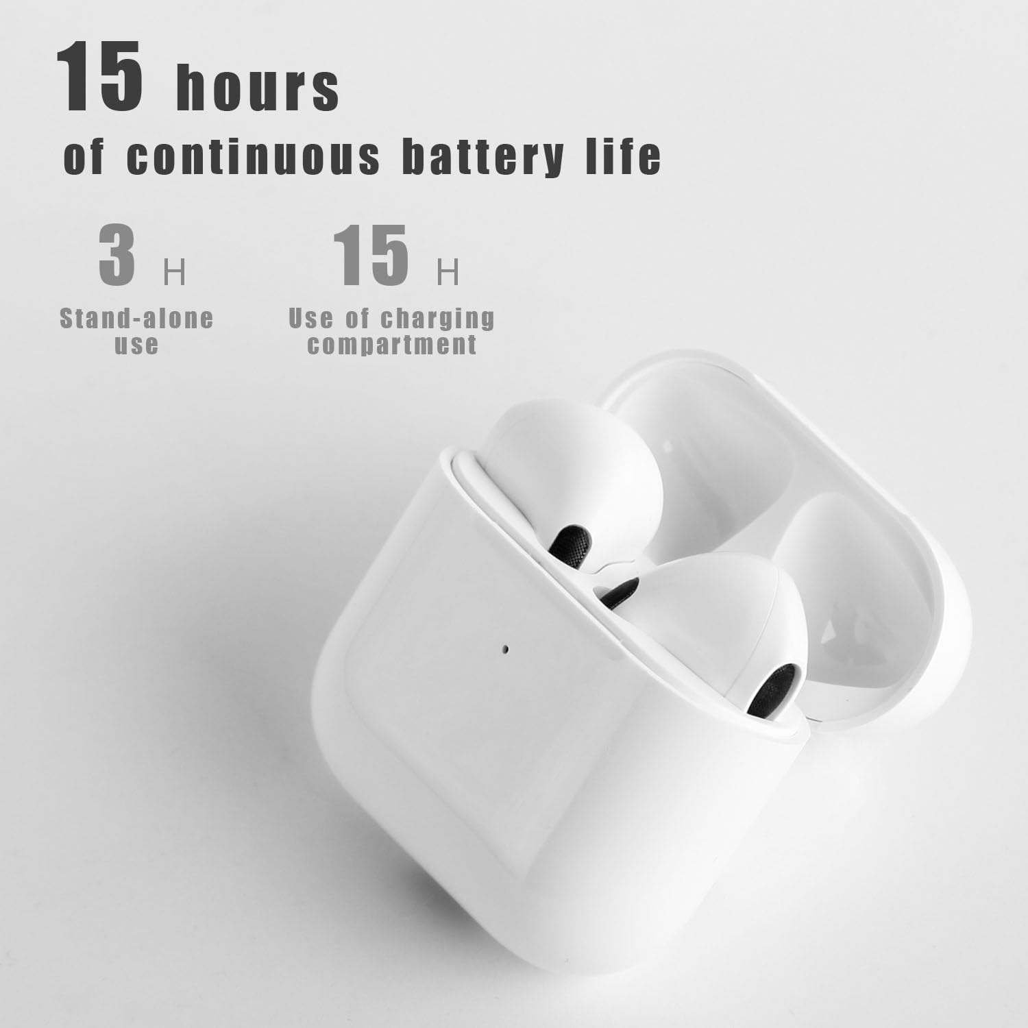 Budi TWS Wireless Earbuds Bluetooth 5.0 Hi-Fi Stereo Touch Control Earbuds with Noise Cancellation for Gym Running Workout Travel (Black) - Perfect for Sports, Commuting & Music Lovers