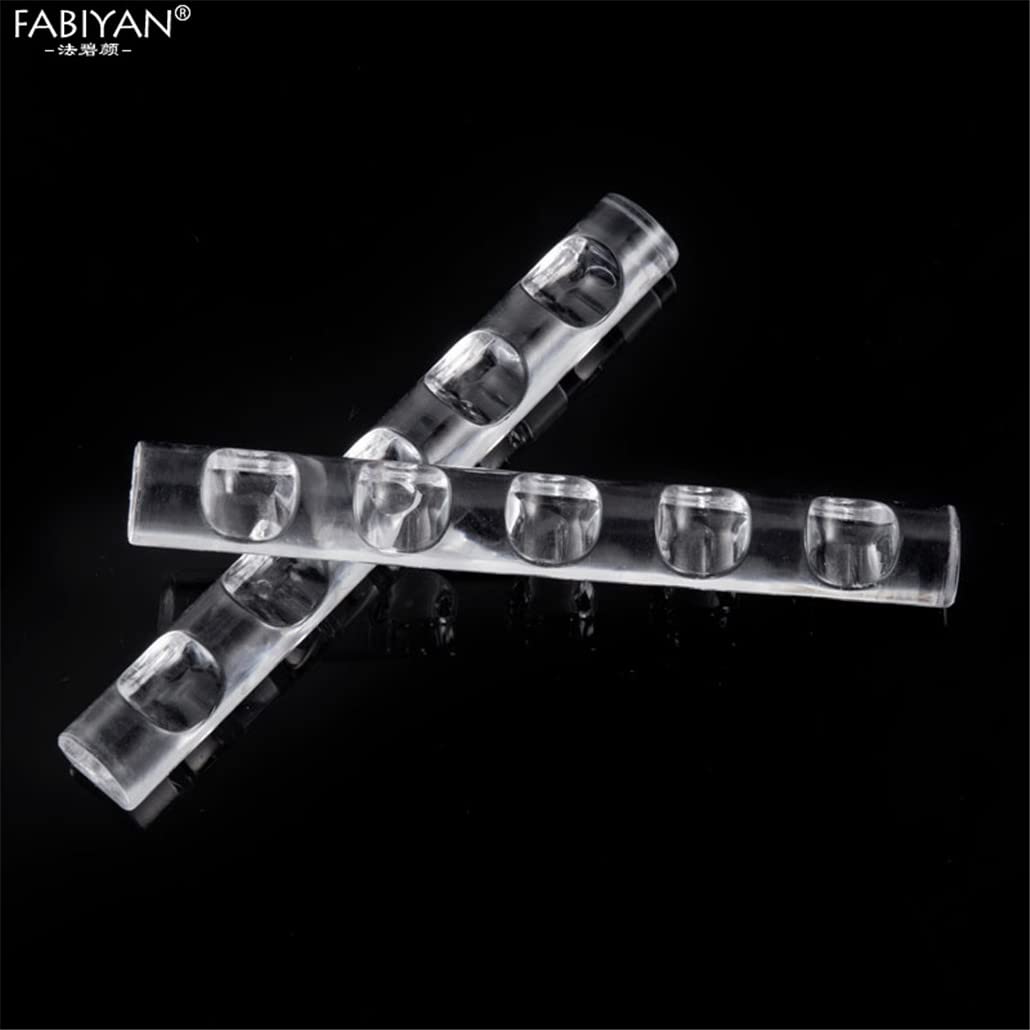 U-M PULABO Acrylic Nail Brush Holder - Transpen Stand for 5 Nail Art Pens, Gel Nail Tools & Supplies | Stylish Organizer for Salon, Home Manicure & Professional Nail Artists