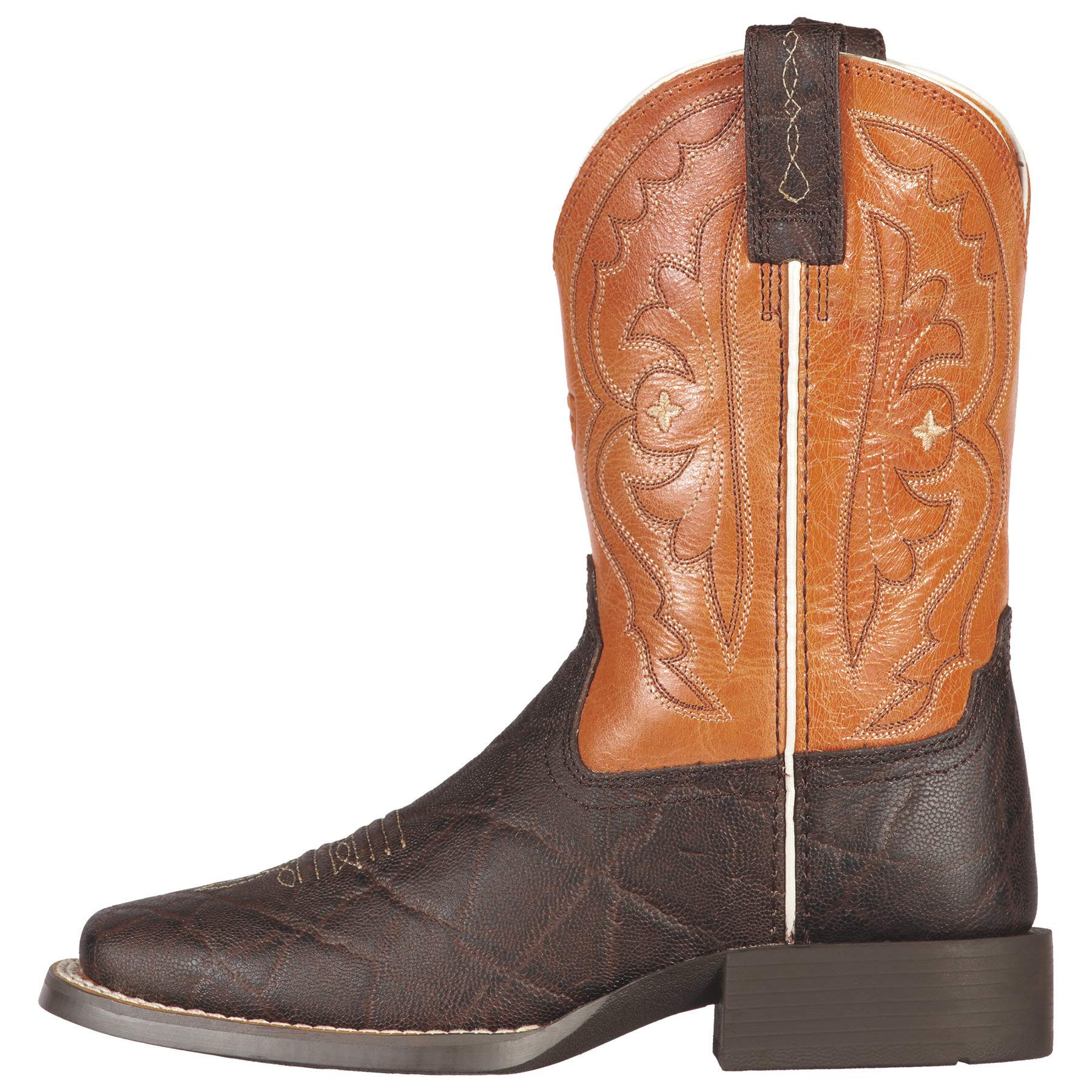 Ariat Kids' Quickdraw Western Boots - Durable Leather Cowboy Boots for Boys & Girls - Perfect for Rodeo, Horseback Riding & Outdoor Play