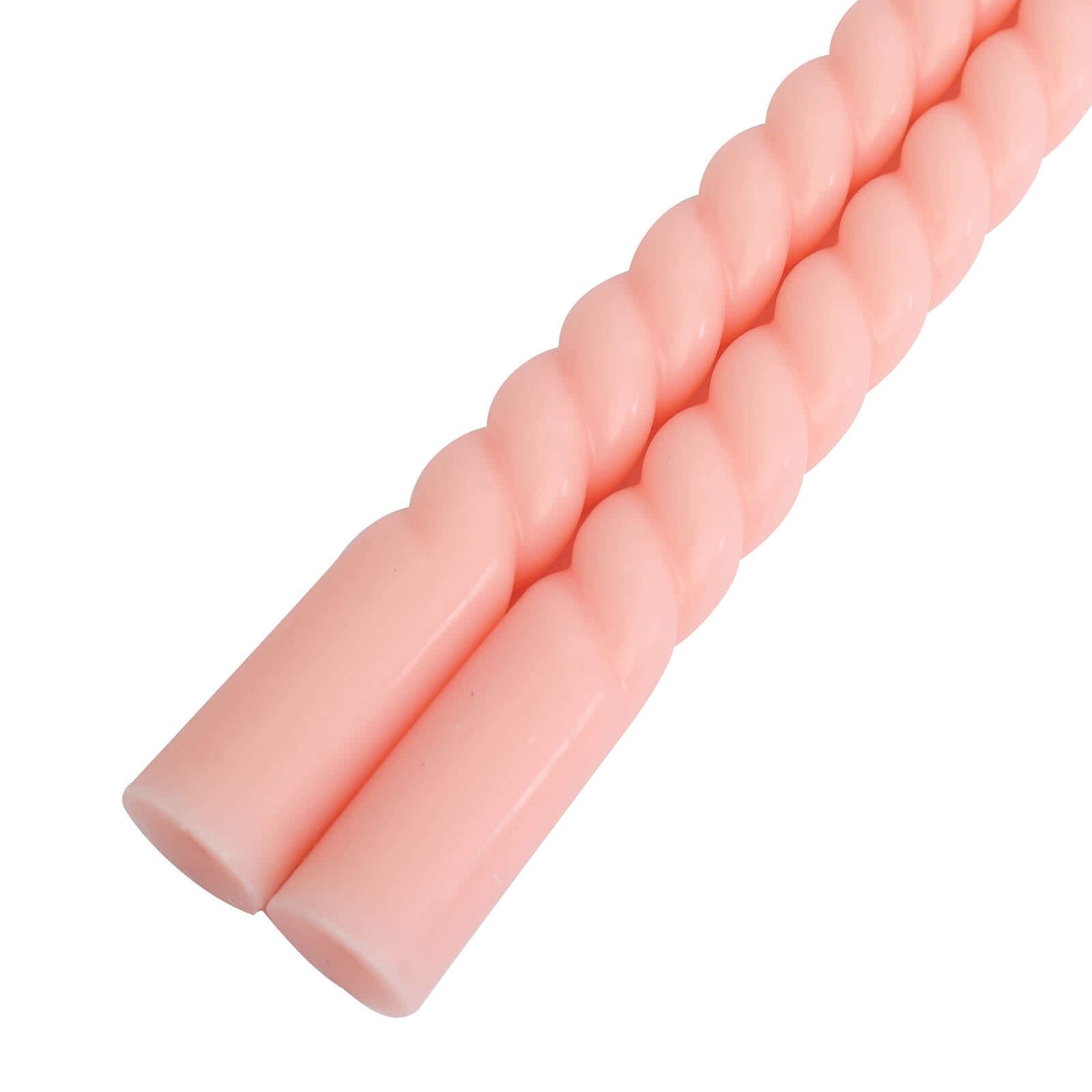 12 Pack Spiral Taper Candles - Long Burn Wick Design, Premium Unscented Wax Dinner Candles (11 Inch) for Wedding, Dining Table, Church & Home Decor