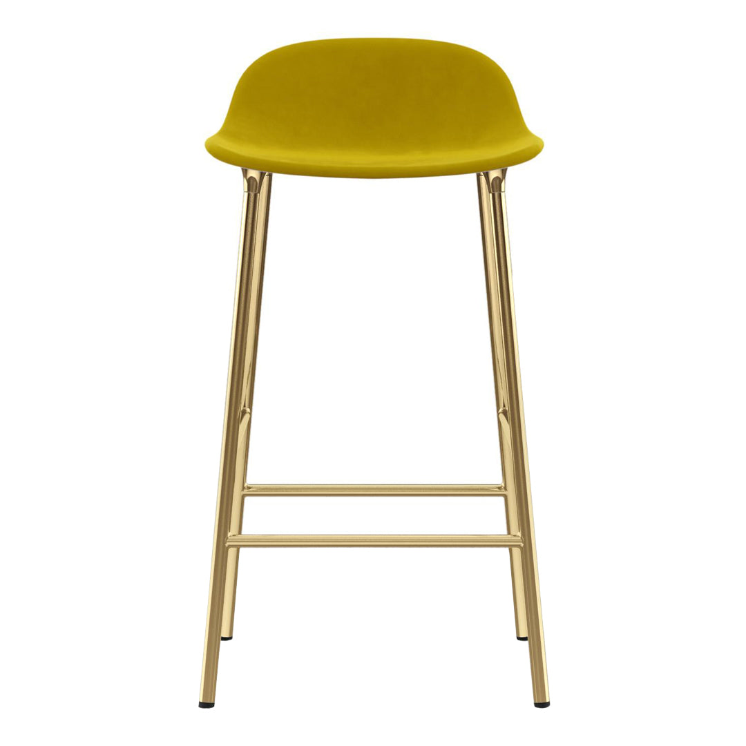 Modern Form Counter Stool with Sturdy Metal Legs & Comfortable Upholstered Seat - Perfect for Kitchen Islands, Breakfast Bars & Home Decor