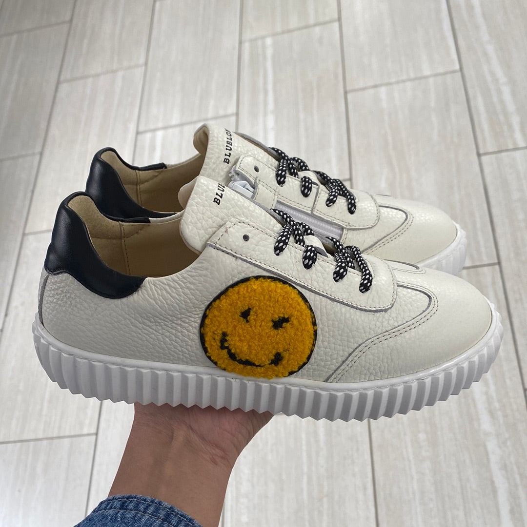 Blublonc Smiley Sneakers - Trendy Casual Shoes for Women & Men | Comfortable Lightweight Walking Sneakers for Everyday Wear, Gym, and Street Style