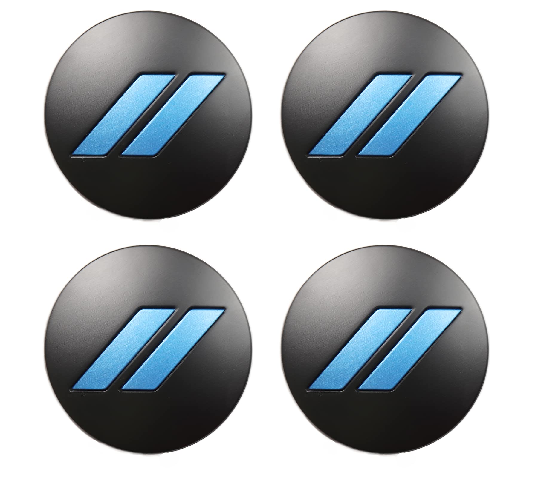 OEM Color Matched Hub Center Cap Compatible with Dodge Challenger & Charger - B5 Blue Pearl PQD/Matte Black Wheel Cover | Perfect for Car Customization & Replacement Parts