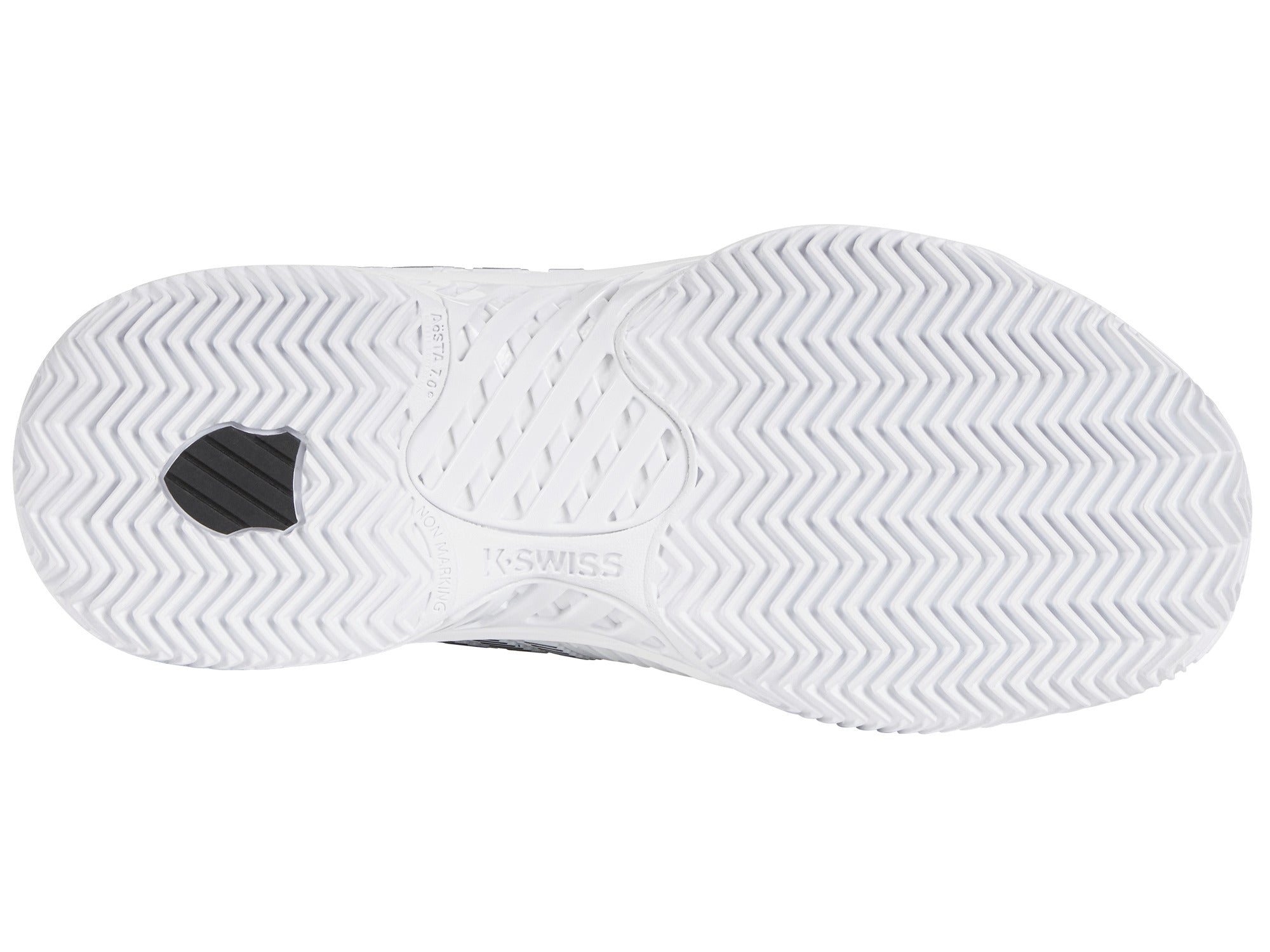 Hypercourt Express 2 Clay Tennis Shoes - White/Black | Men's Size 10.2 M | Durable Clay Court Sneakers for Competitive Play & Training | Perfect for Tennis Matches, Club Play & Court Practice