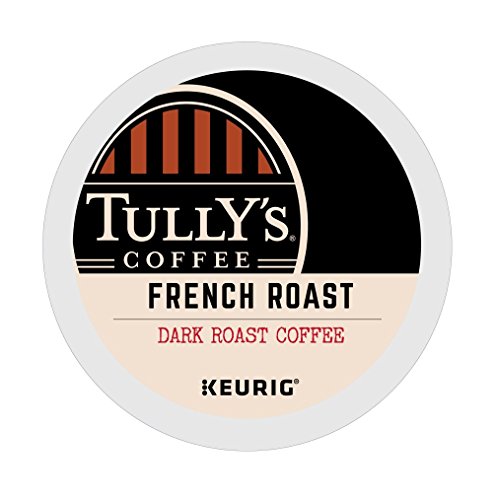 Tully's French Roast Grand Dark Coffee K-Cups - 4 Boxes (96 Count Total) | Bold & Rich Flavor for Keurig Brewers | Perfect for Morning Energy & Office Use